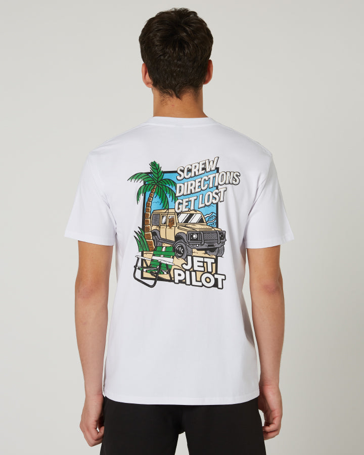 Jetpilot Get Lost Mens S/S Tee - Putty Lifestyle 11