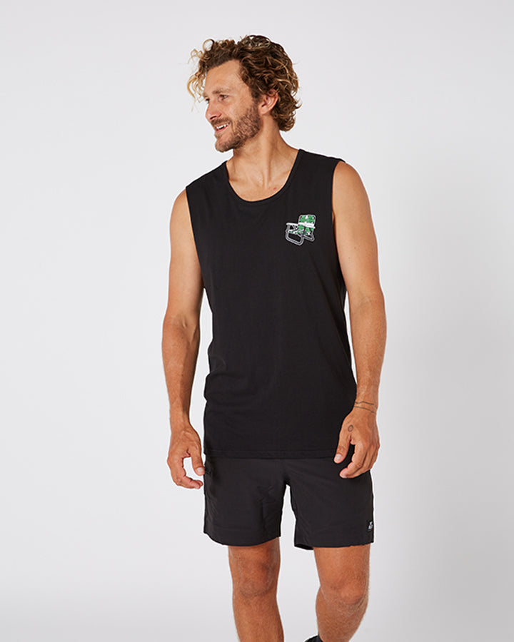 Jetpilot Get Lost Mens Muscle Tee - Lifestyle 2
