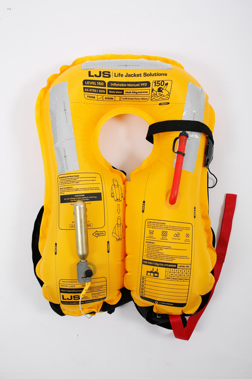 Jetpilot Adult Inflatable Life Jacket Level 150 Black