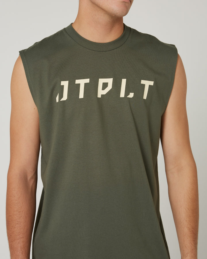 Jetpilot Icon Mens Muscle Tee - Sage Lifestyle