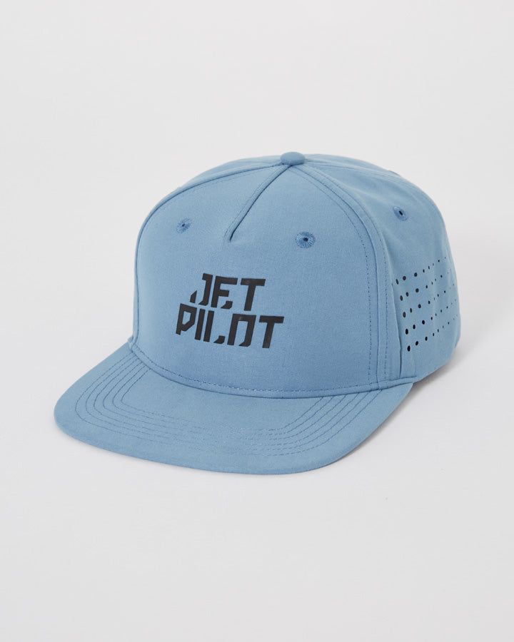 Jetpilot Impact Snapback Cap: Men's Blue Adjustable Hat