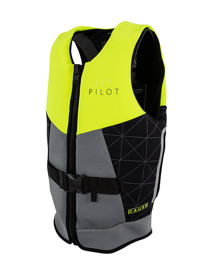 Jetpilot Cause F/E Ladies Neo Life Jacket - L50 Yellow/Grey 2