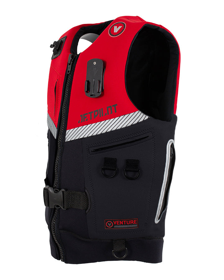 VENTURE MENS NEO LIFE VEST L50 - RED - SIDE