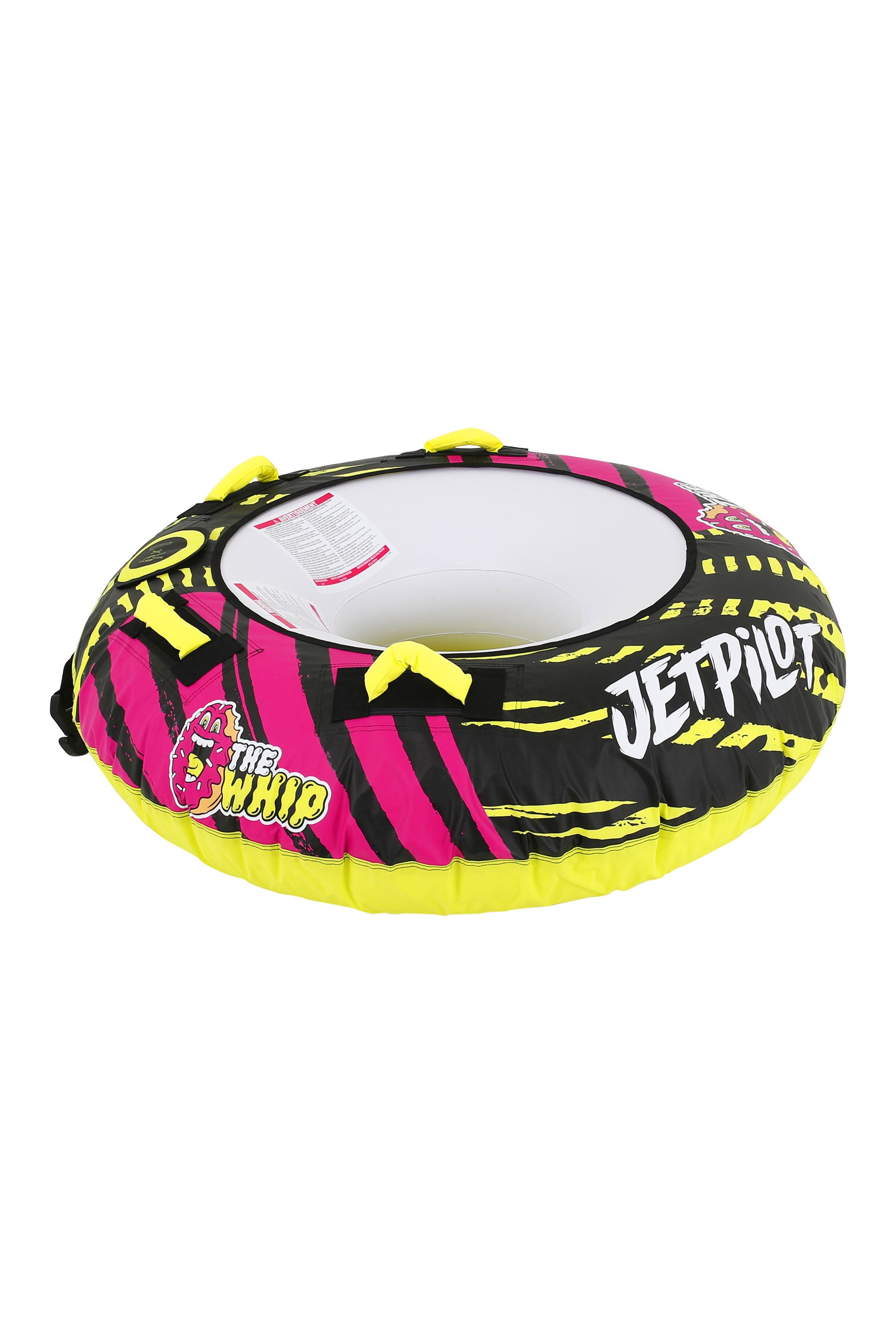 Jetpilot Whip 1 Person Towable Tube - Pink/Lime 3