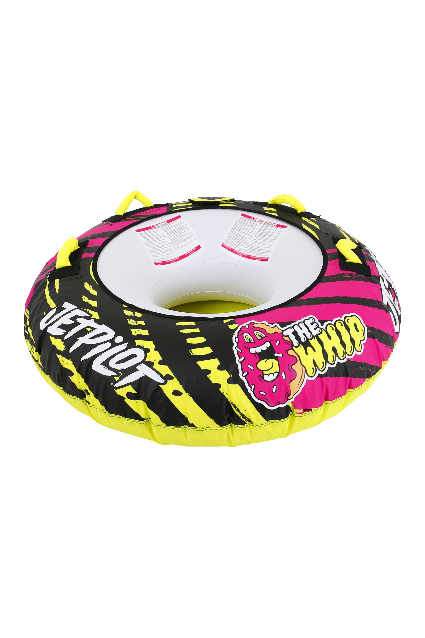 Jetpilot Whip 1 Person Towable Tube - Pink/Lime 4