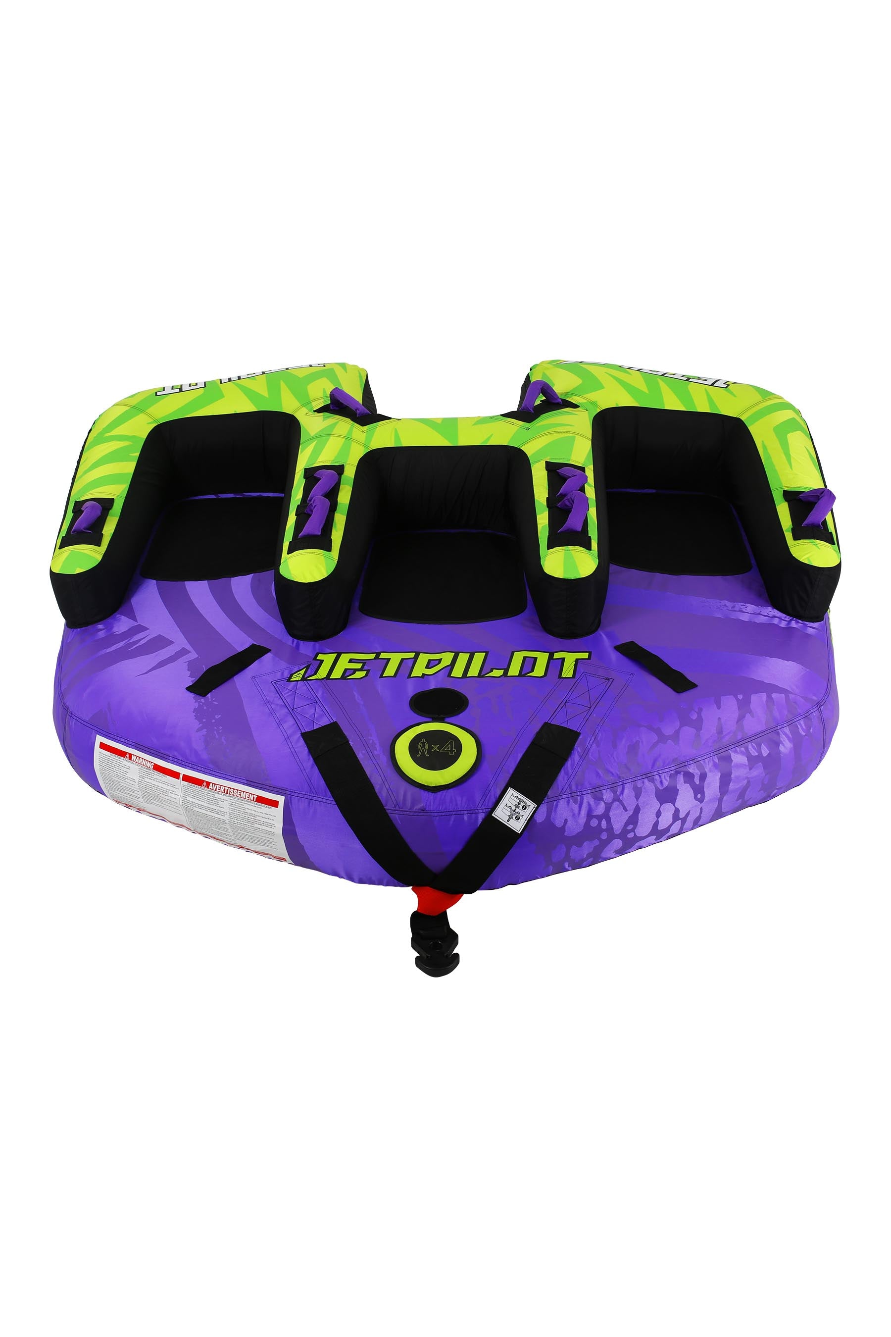 Jetpilot Freeride 4 Person Towable Tube - Purple/Green 4