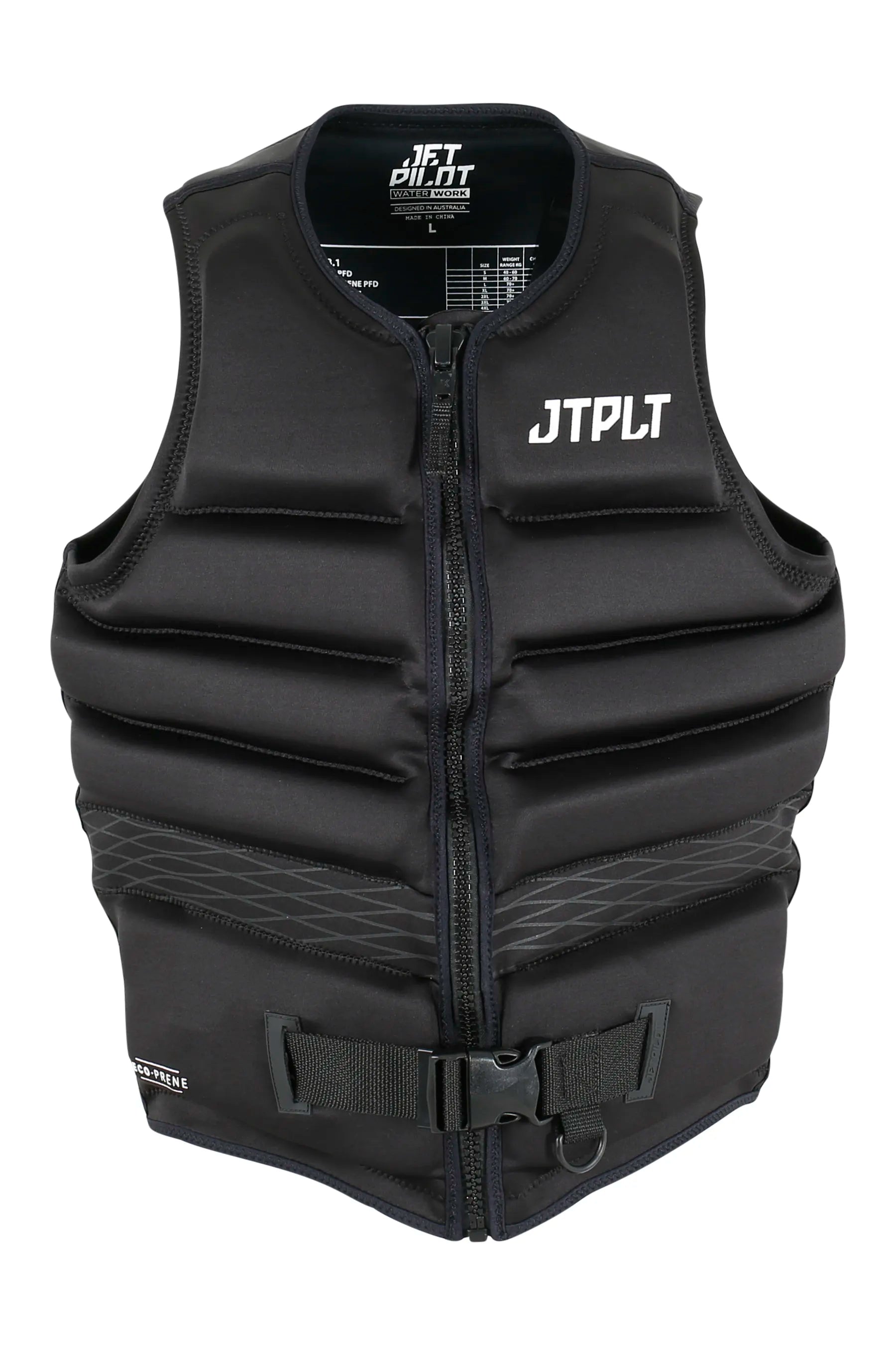 Jetpilot Vault Hyperflex Mens Life Jacket - Black BF 1