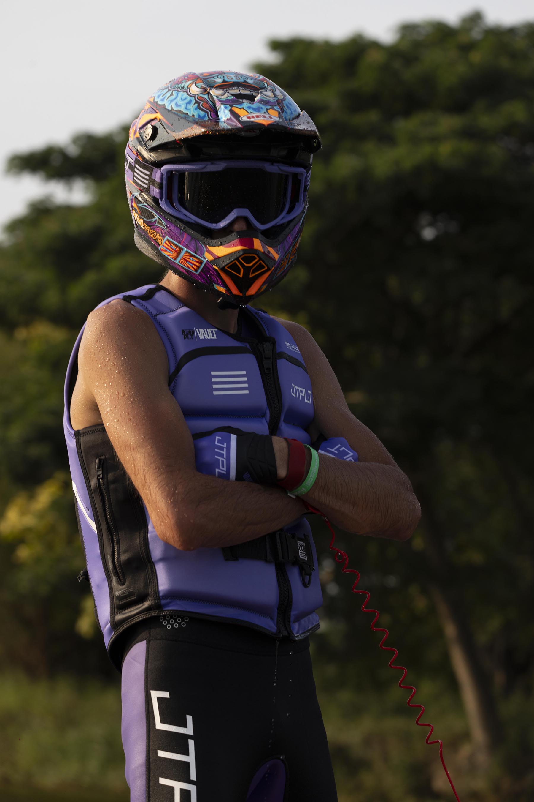 bike helmet life jacket RX Vault Protech Life Jacket — Purple