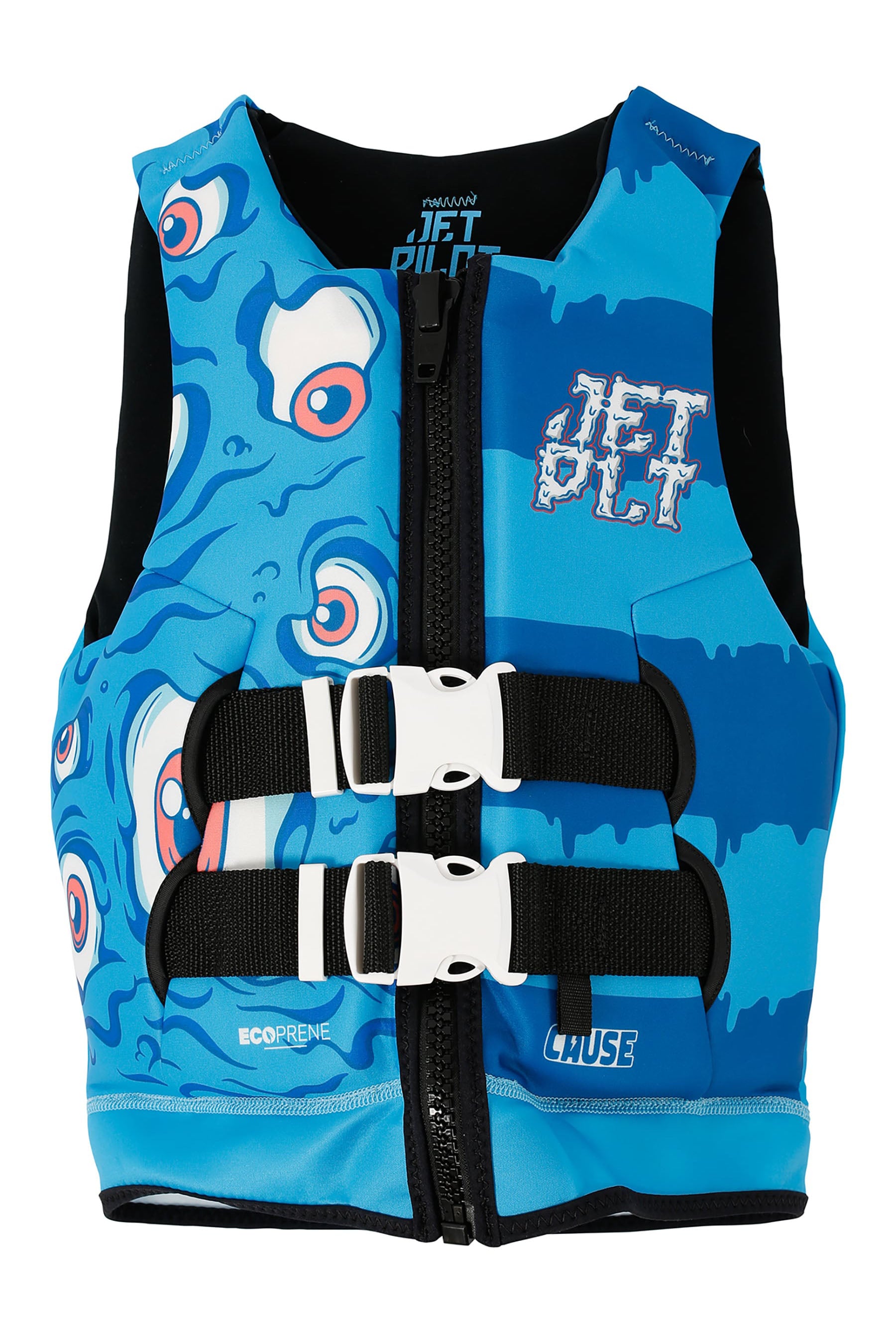 Jetpilot Cause Kids Life Jacket - Monster Blue 