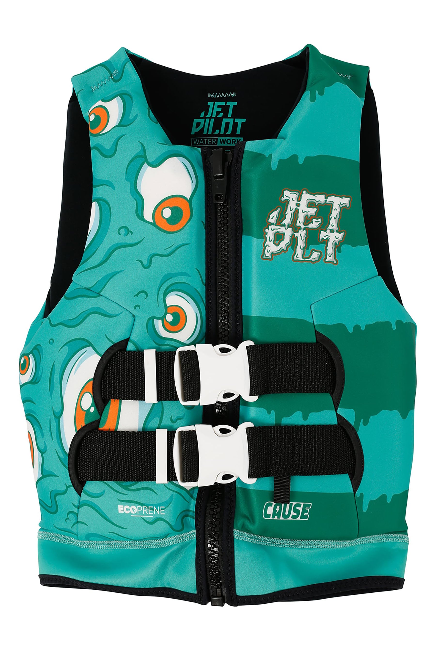 Jetpilot Cause Kids Life Jacket - Monster Green