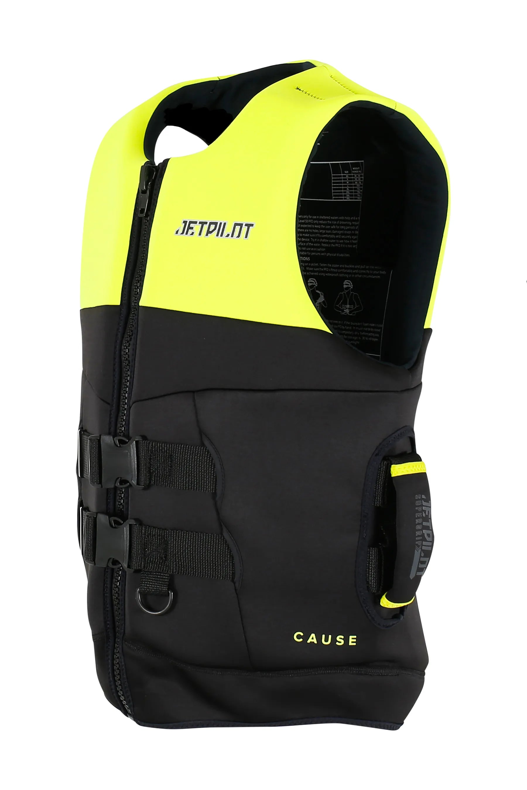 Jetpilot Cause Mens S-Grip Life Jacket - Yellow BF 2