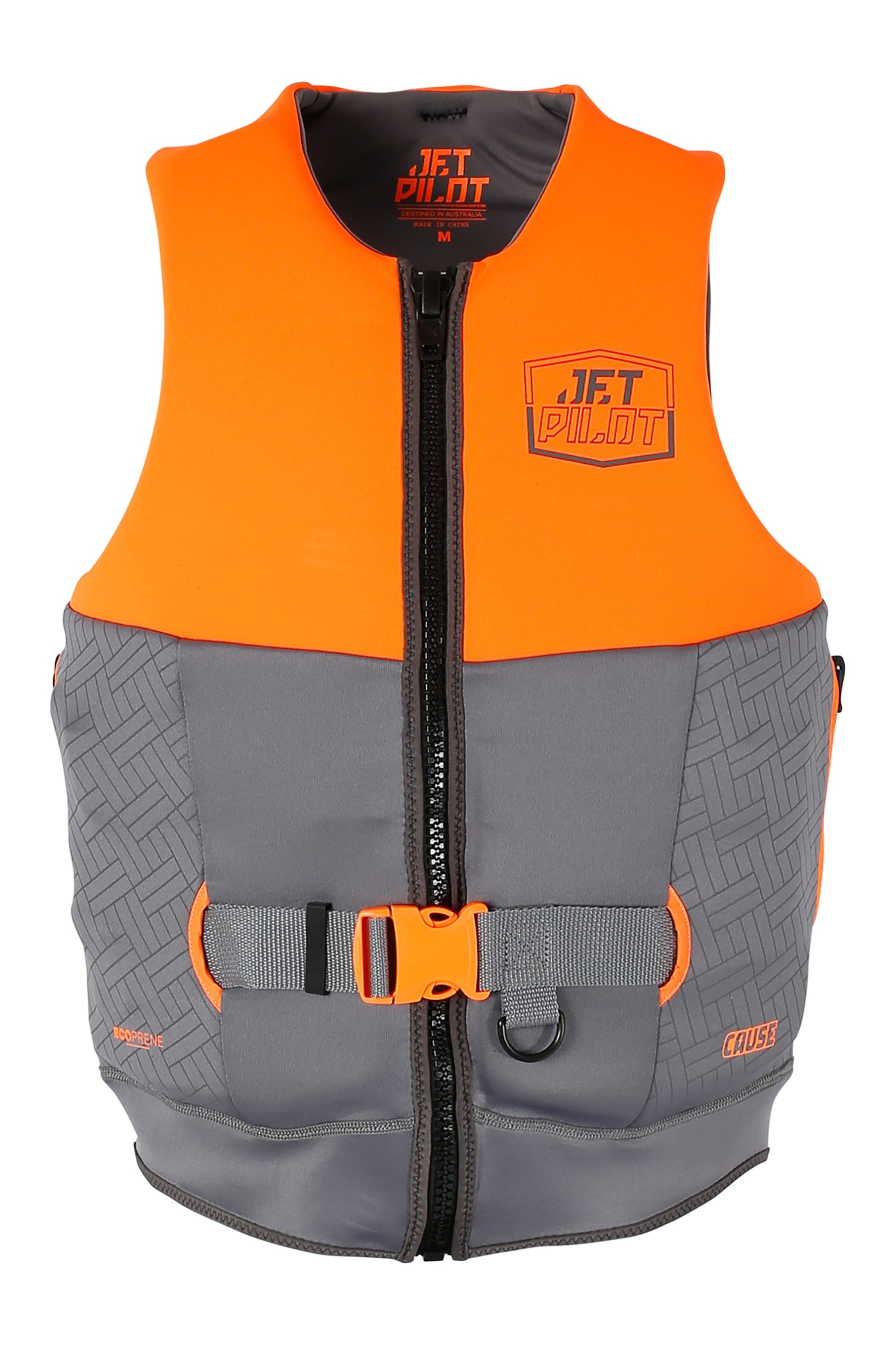 Jetpilot Cause Life Jacket - Charcoal/Orange L50