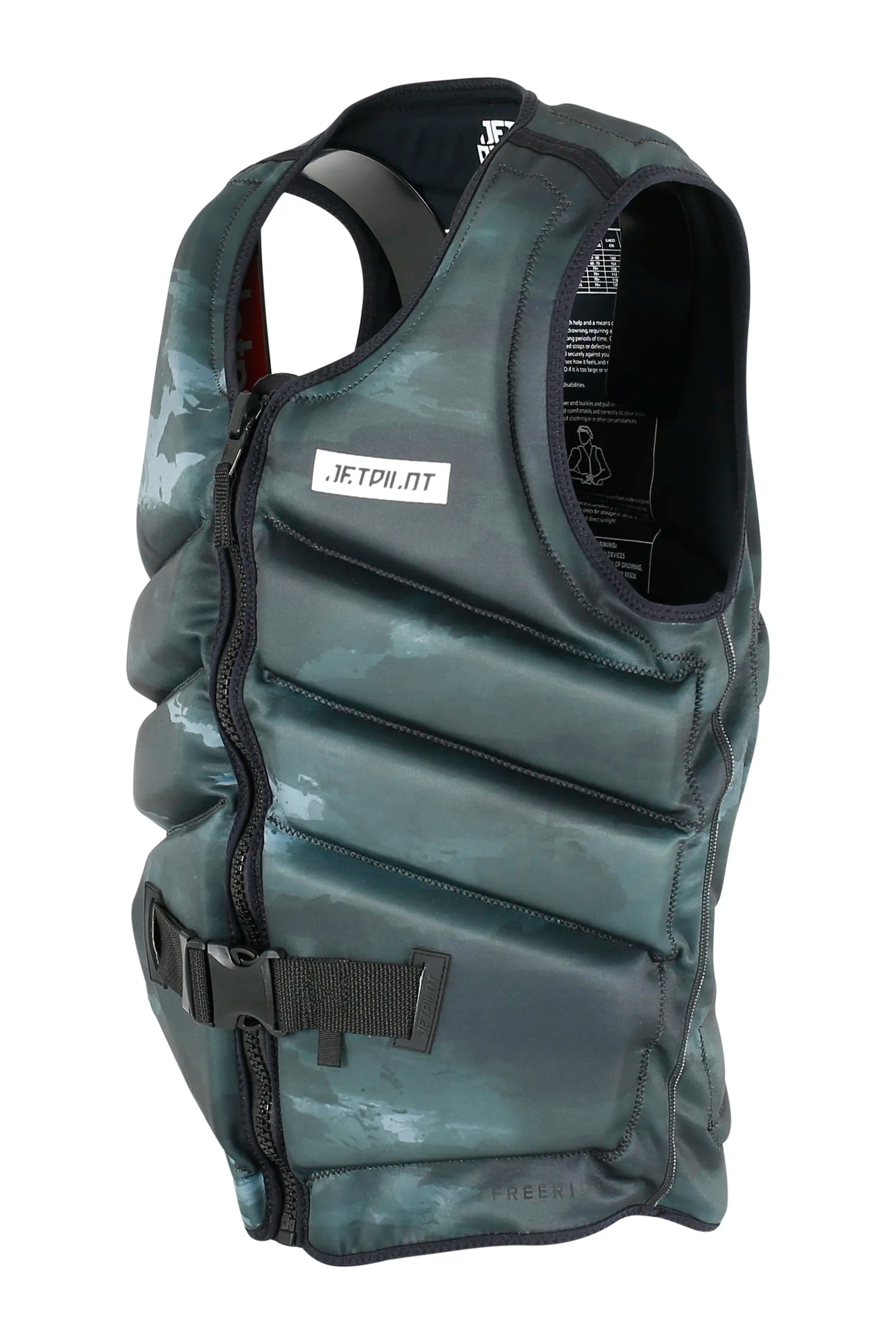 Jetpilot Freeride Mens Life Jacket - Green Camo BF 2