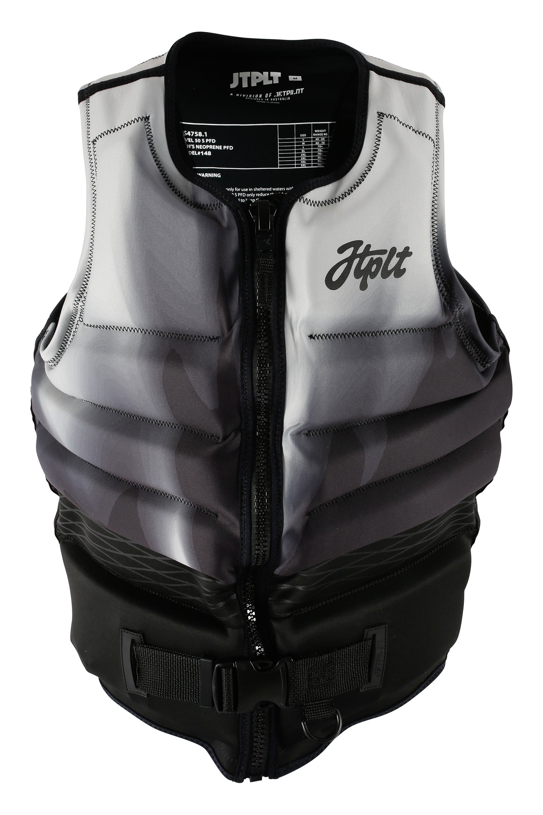 Jetpilot Phase Hyperflex Mens Life Jacket - Grey