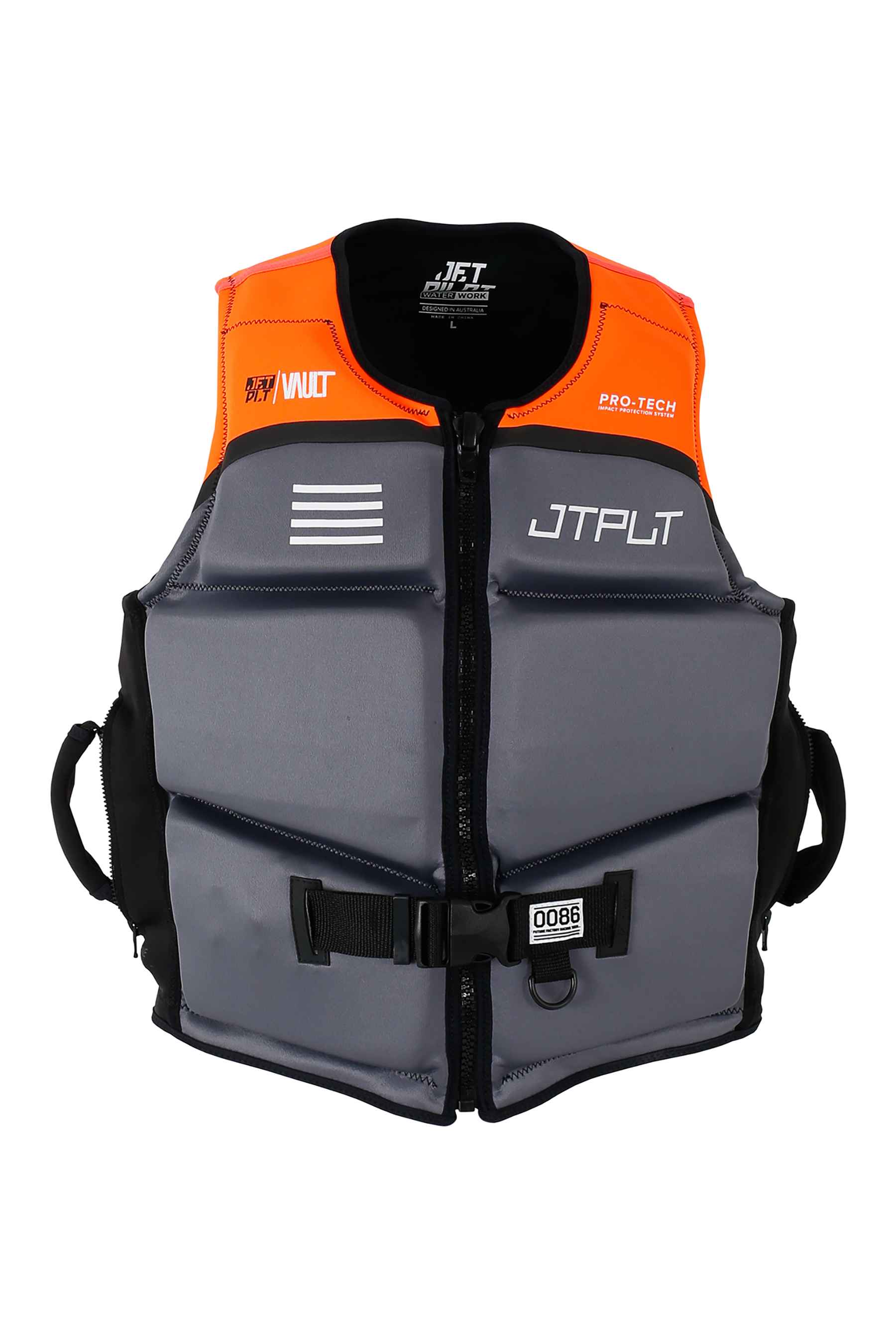 Jetpilot RX Vault Pro-Tech Life Jacket Char/Orange PFD