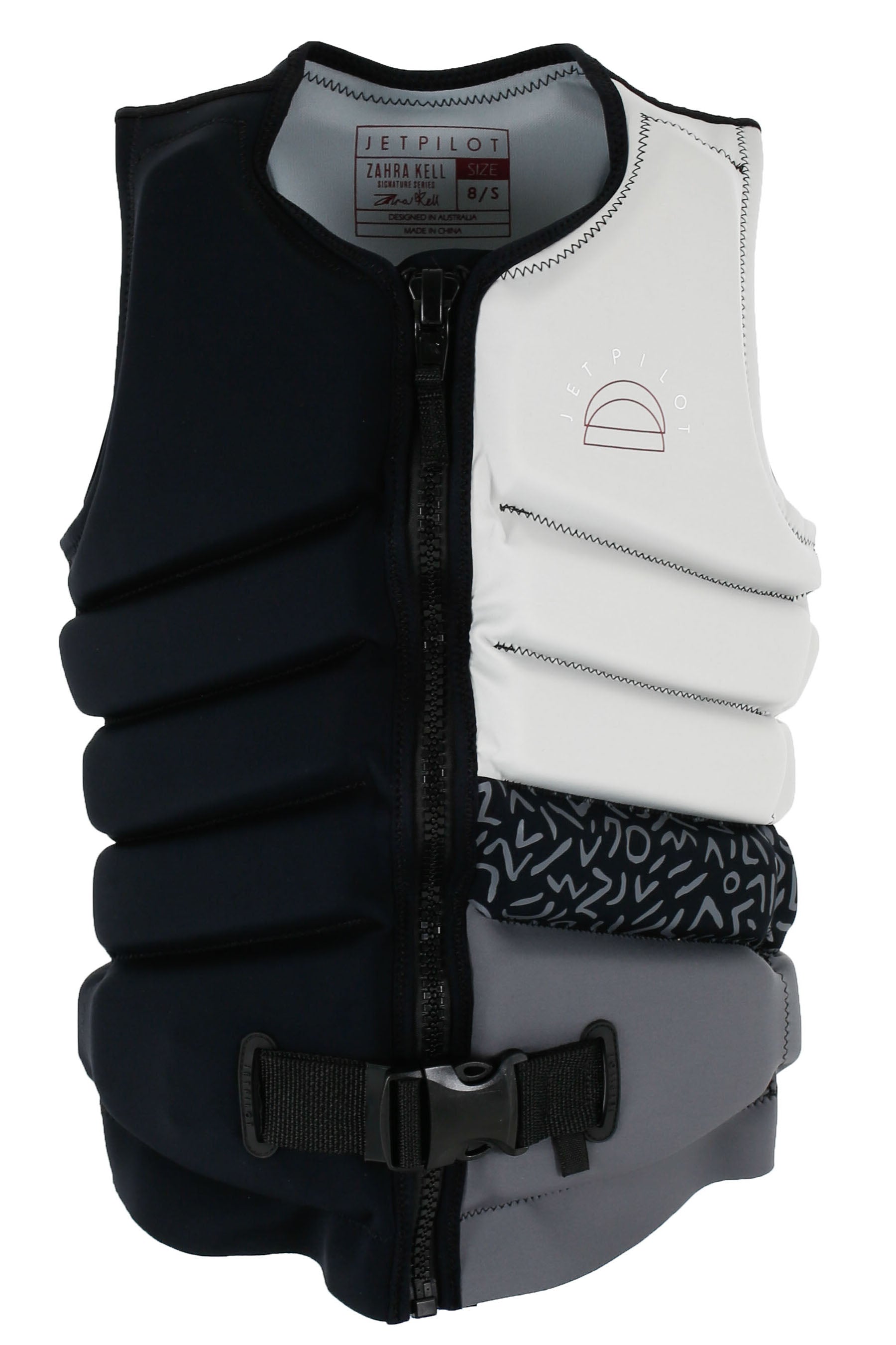 Jetpilot X1 Ladies Life Jacket - Zahra Kell Signature Series - Black/Grey