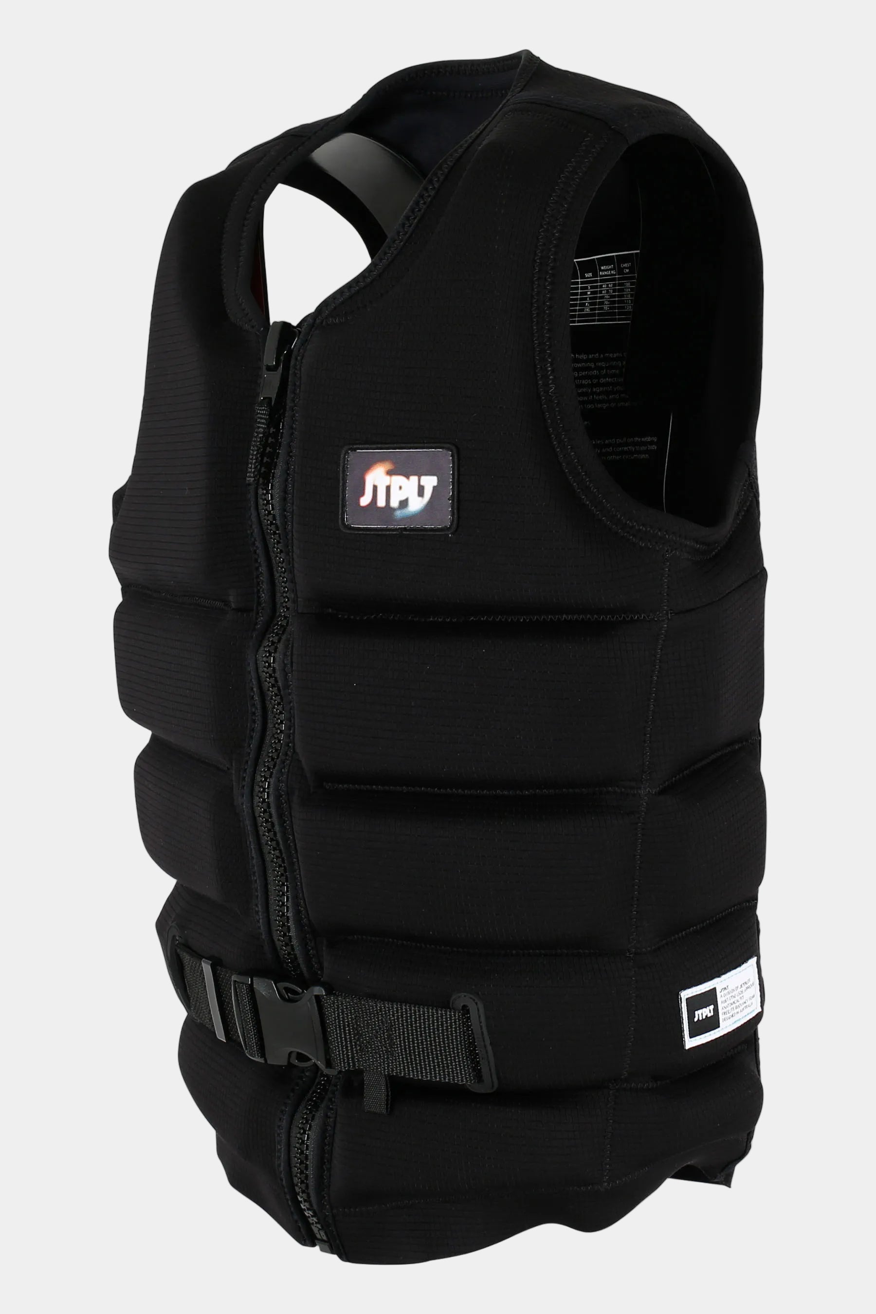 Jetpilot X1 Life Jacket - Felix Georgii Signature Series - Black with visible branding on a white background