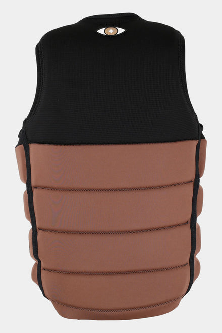 Jetpilot X1 Life Jacket - Felix Georgii Signature Series - Black/Brown on a white background