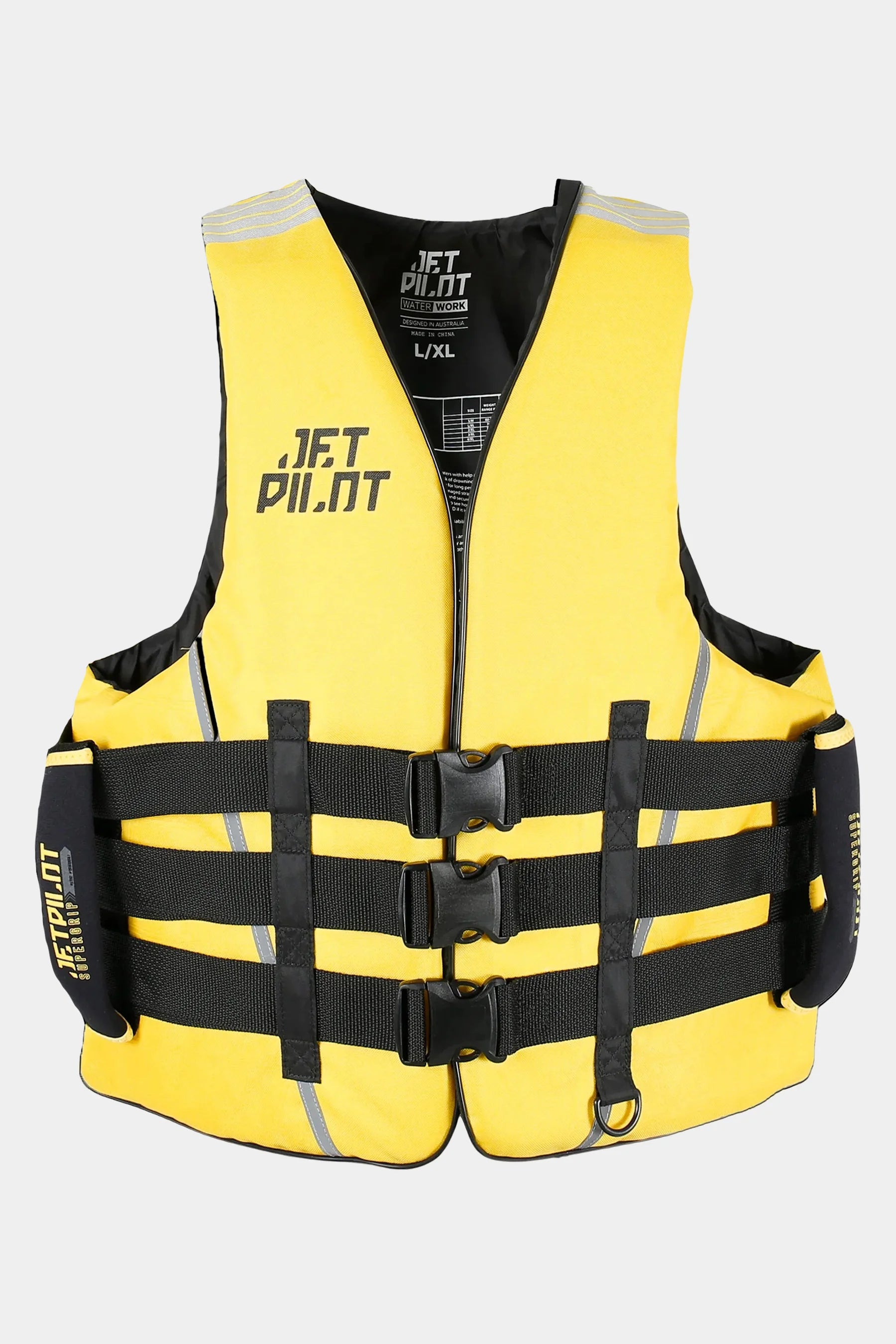 Jetpilot Titan Nylon Life Jacket - Black/Yellow