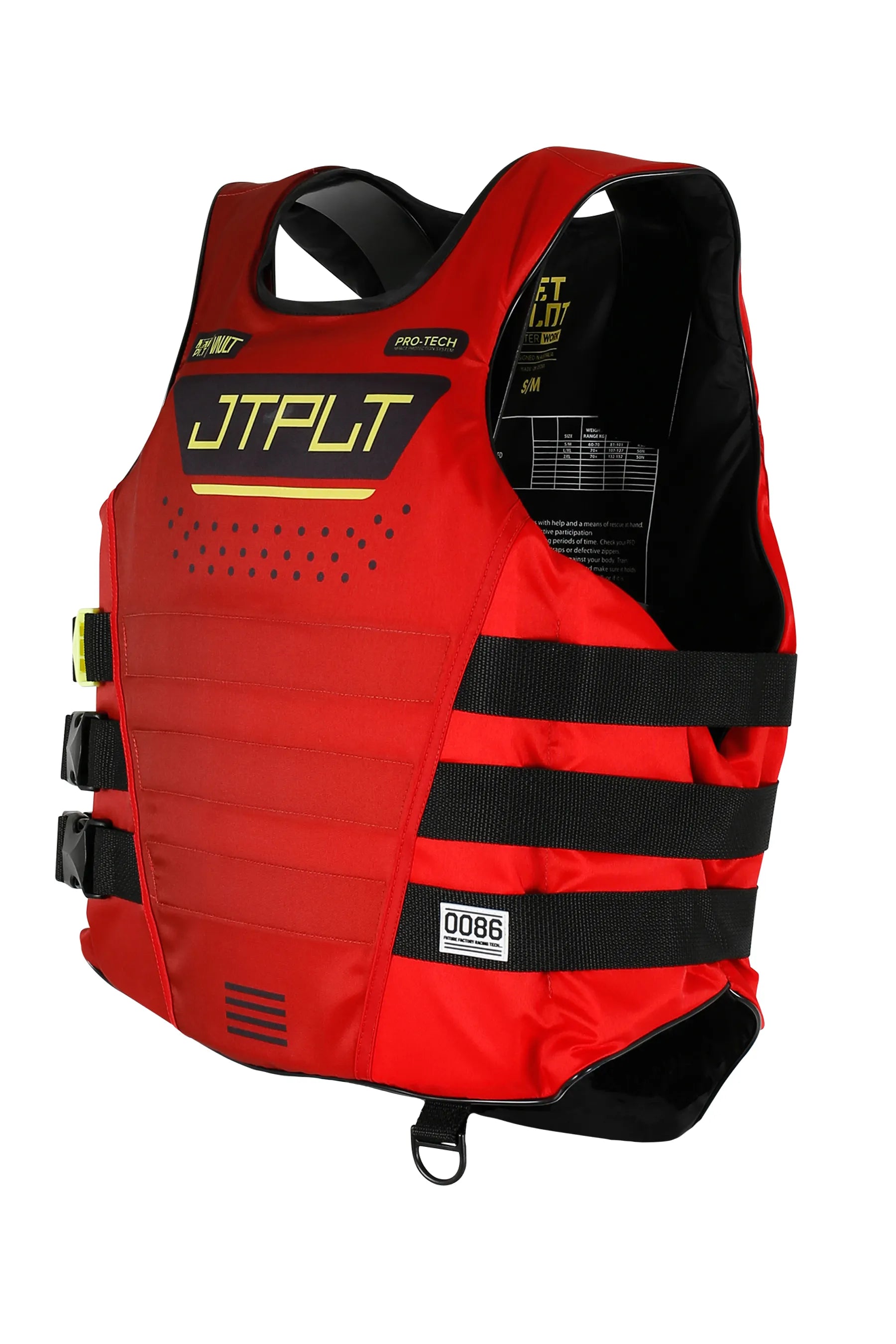 Jetpilot Vault Pro-Tech Side Entry Life Jacket - Red
