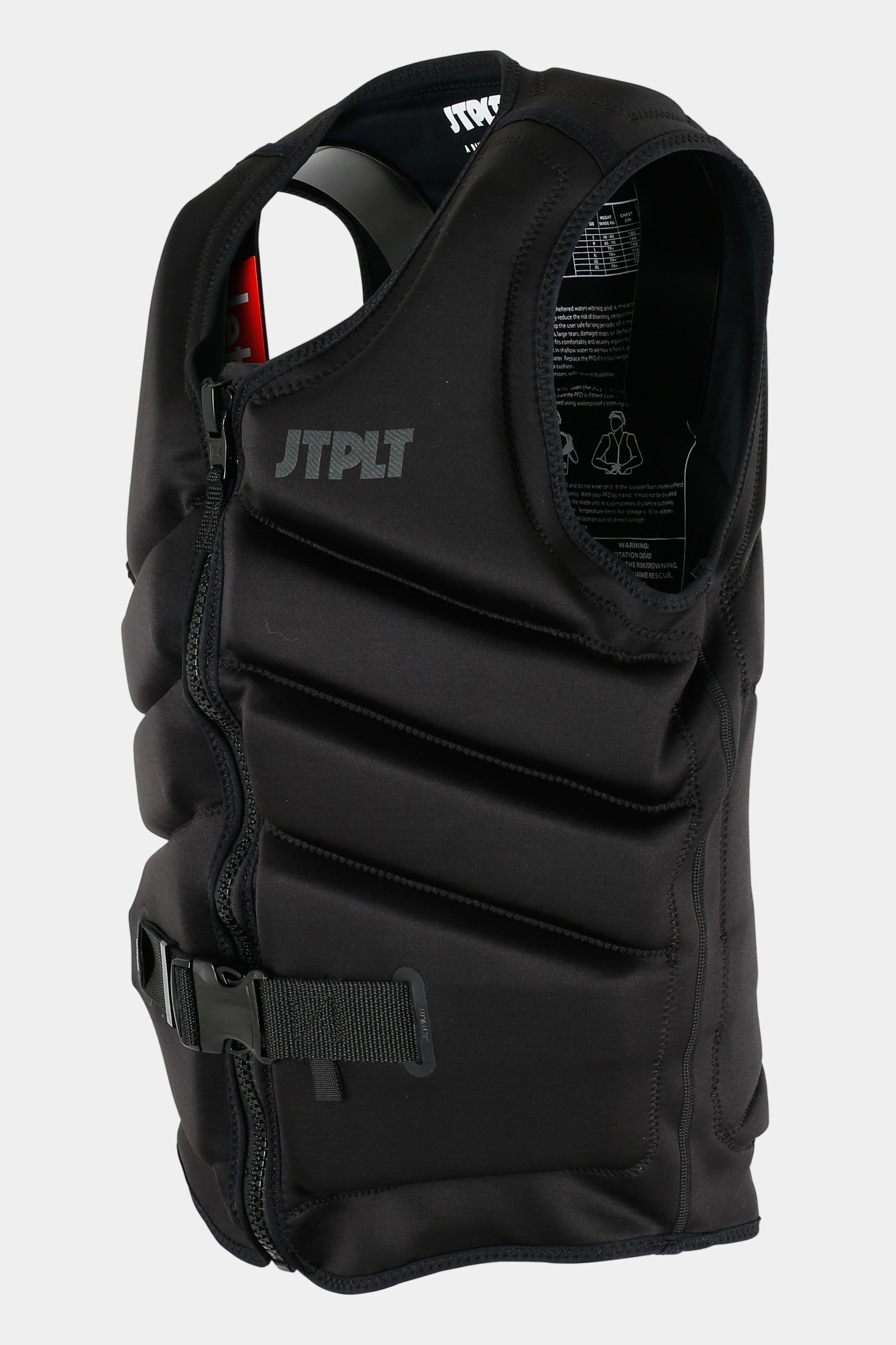 Jetpilot Freeride Life Jacket - Black with visible branding on a white background
