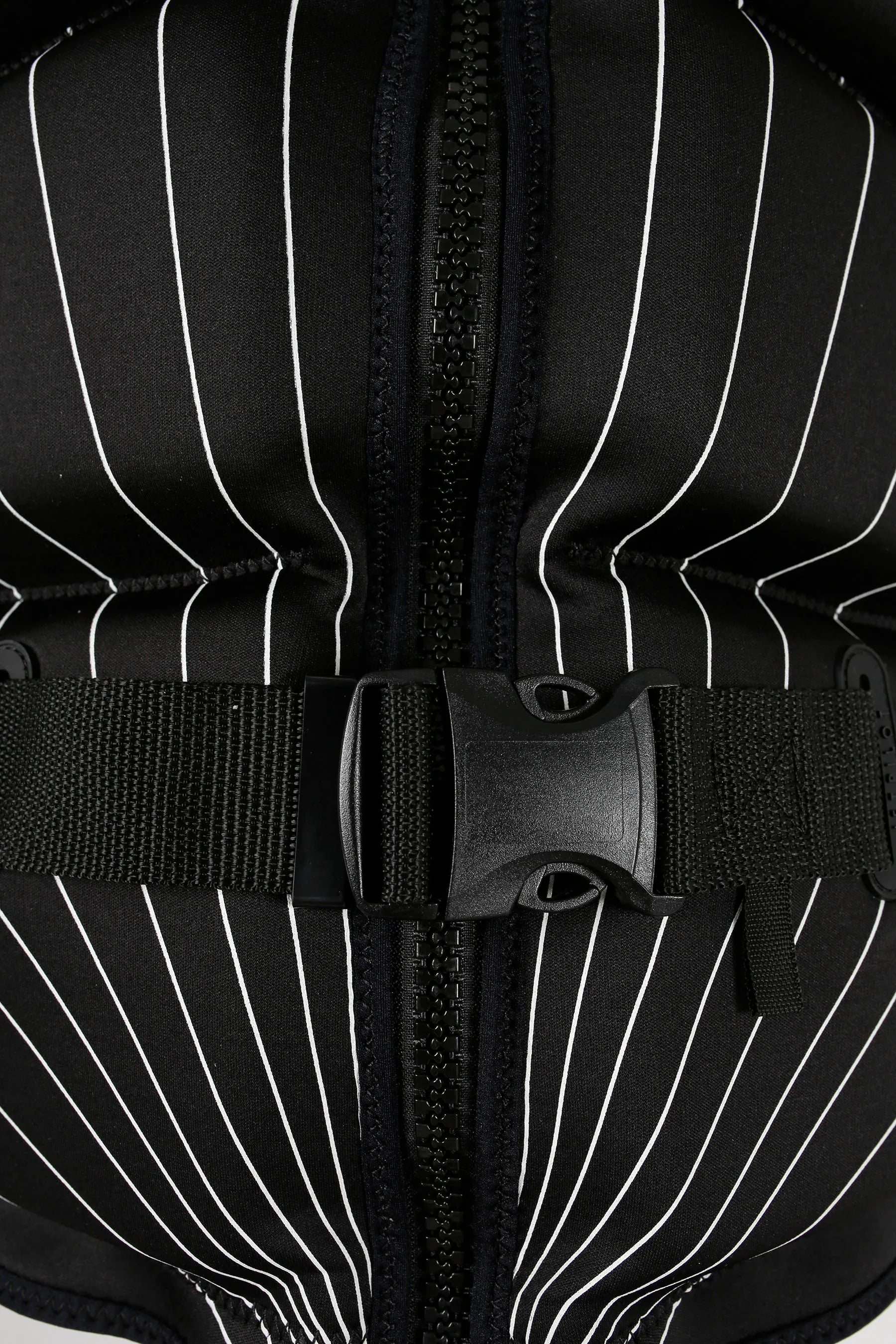 Jetpilot Allure Ladies Life Jacket - Black with white line rays graphics
