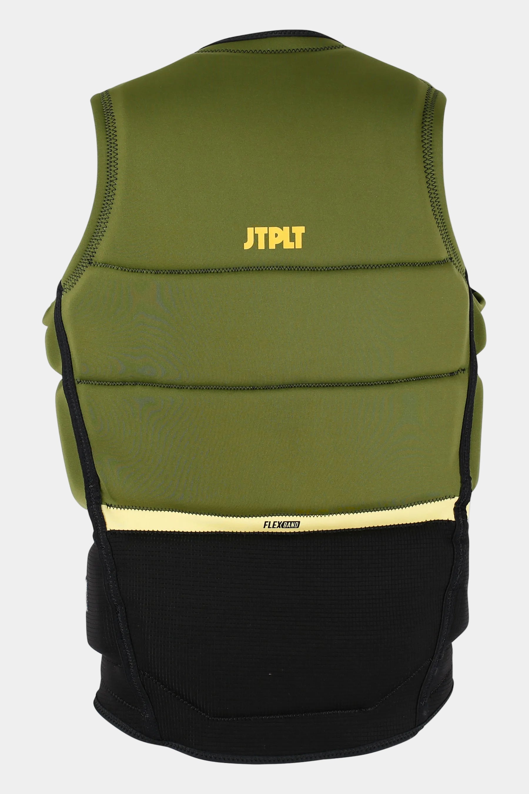 Jetpilot Pro C4 Life Jacket - Cory Tuenissen Signature Series - Black/Sage with 'JPTLT' branding on a white background