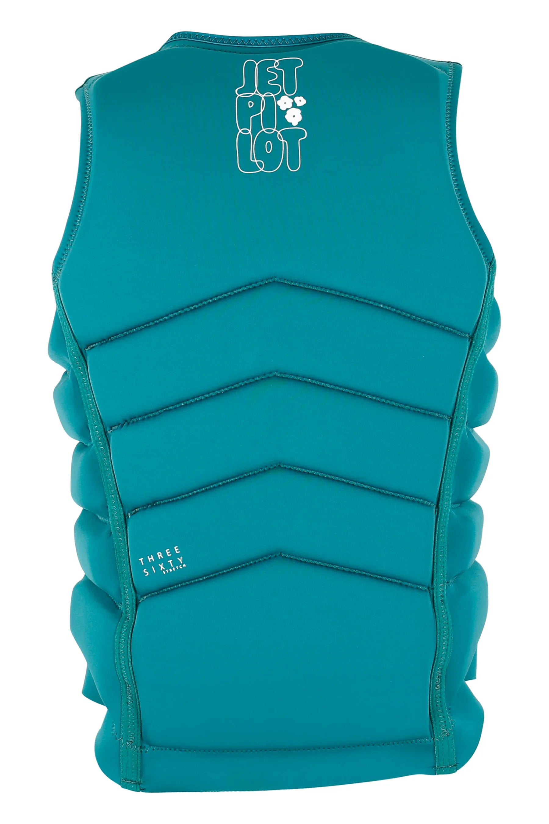 Jetpilot X1 Ladies Life Jacket - Isla - Green with branding on a white background