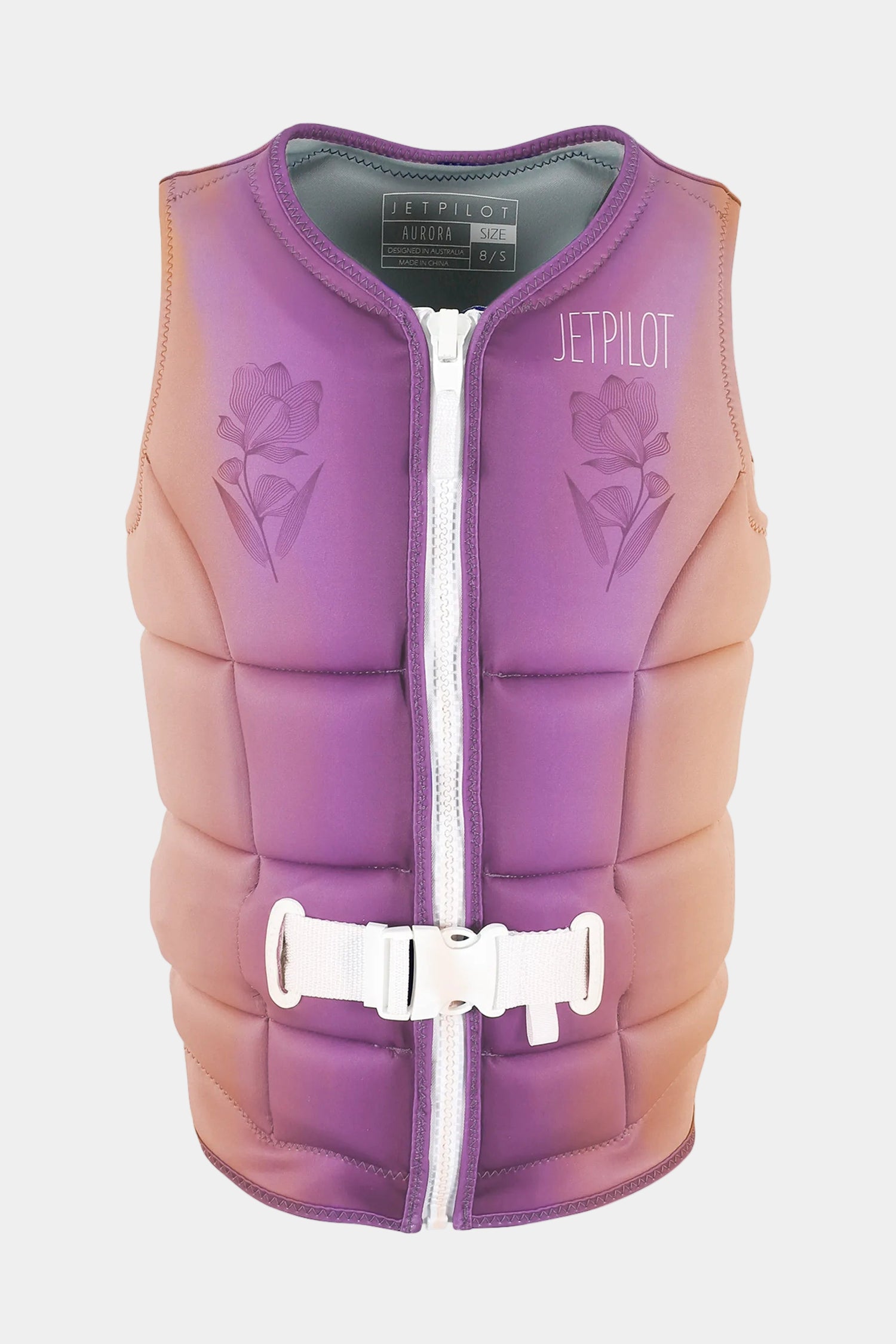 JETPILOT【ALLURE F/E NEO VEST】 PURPLE L Aurora FE Ladies' Eco Vest — Purple | Jetpilot