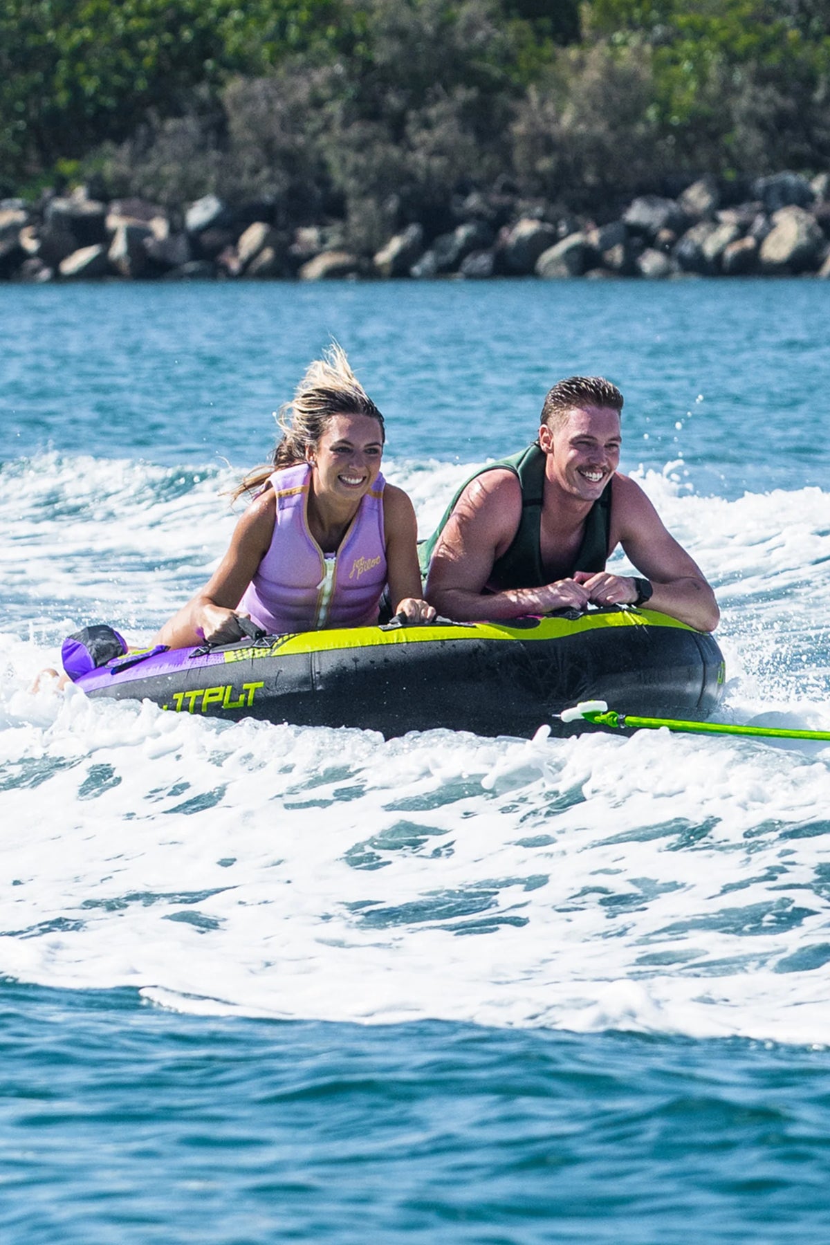 Jetpilot Speedster 2 Person Ski Tube - Yellow/Purple