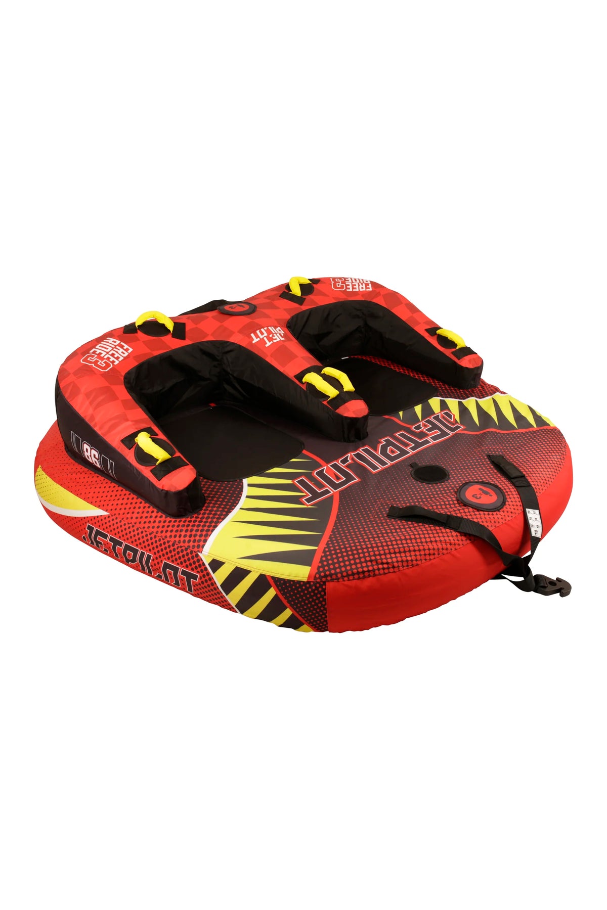 Jetpilot Freeride 3 Person Ski Tube - Red/Yellow