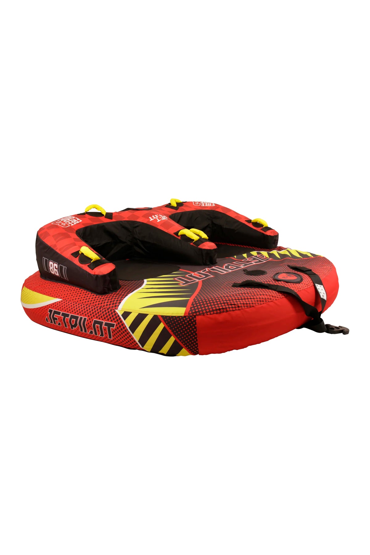 Jetpilot Freeride 3 Person Ski Tube - Red/Yellow
