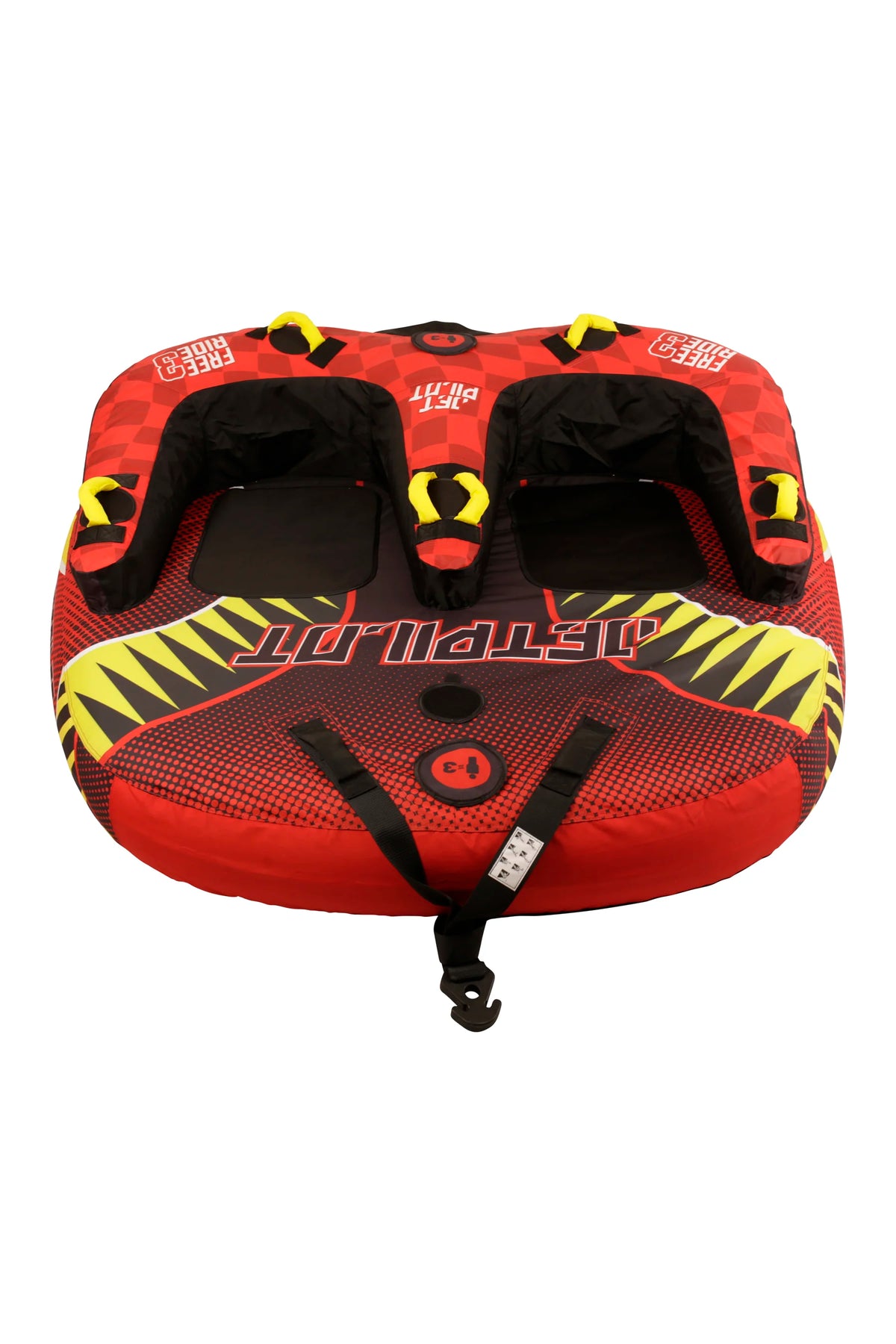 Jetpilot Freeride 3 Person Ski Tube - Red/Yellow