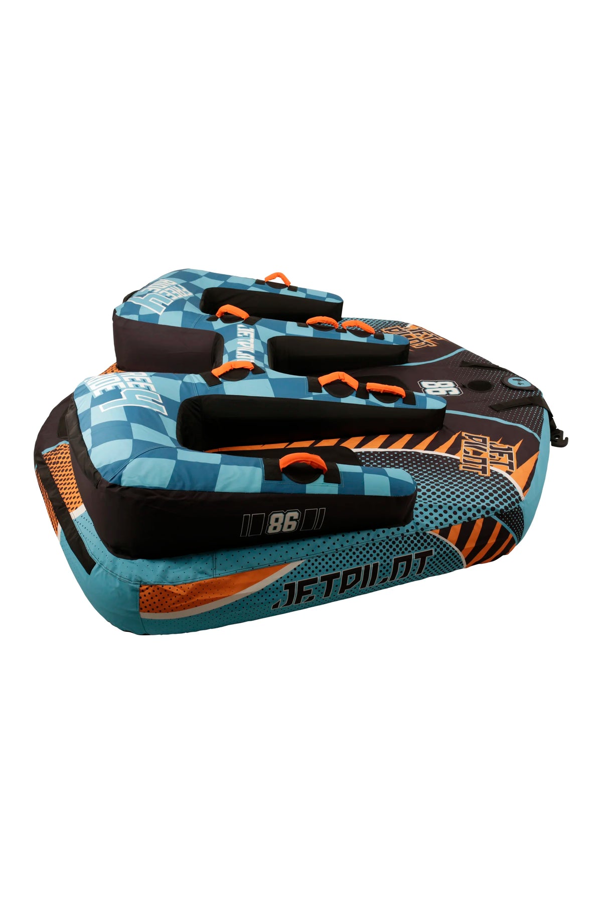 Jetpilot Freeride 4 Person Ski Tube - Blue/Orange