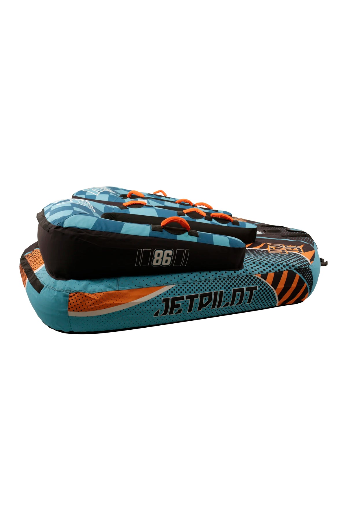 Jetpilot Freeride 4 Person Ski Tube - Blue/Orange