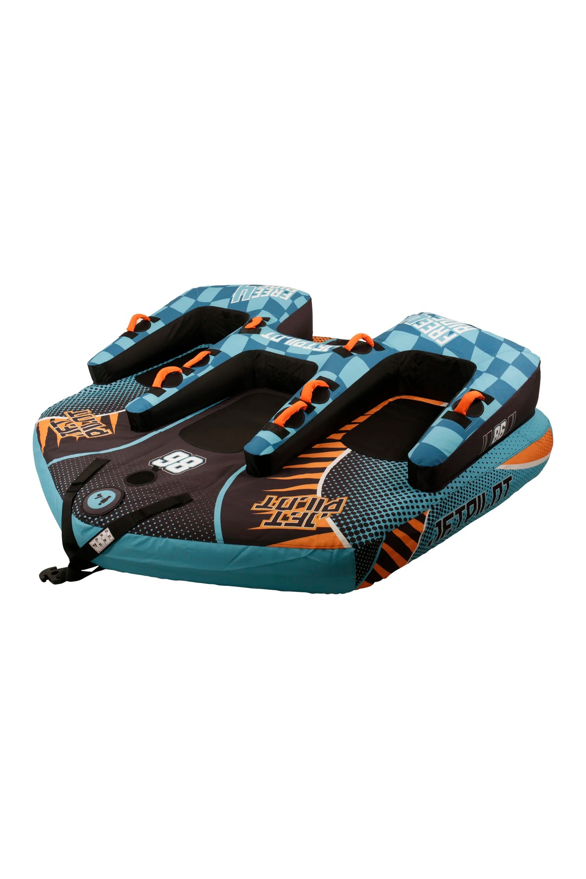 Jetpilot Freeride 4 Person Ski Tube - Blue/Orange