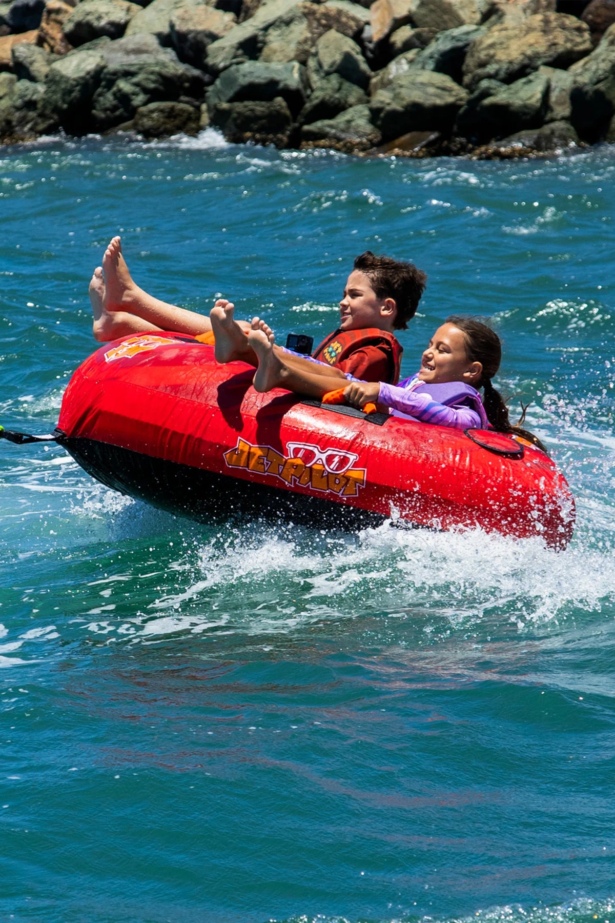 Jetpilot Whizzer 2 Person Ski Tube - Red/Orange