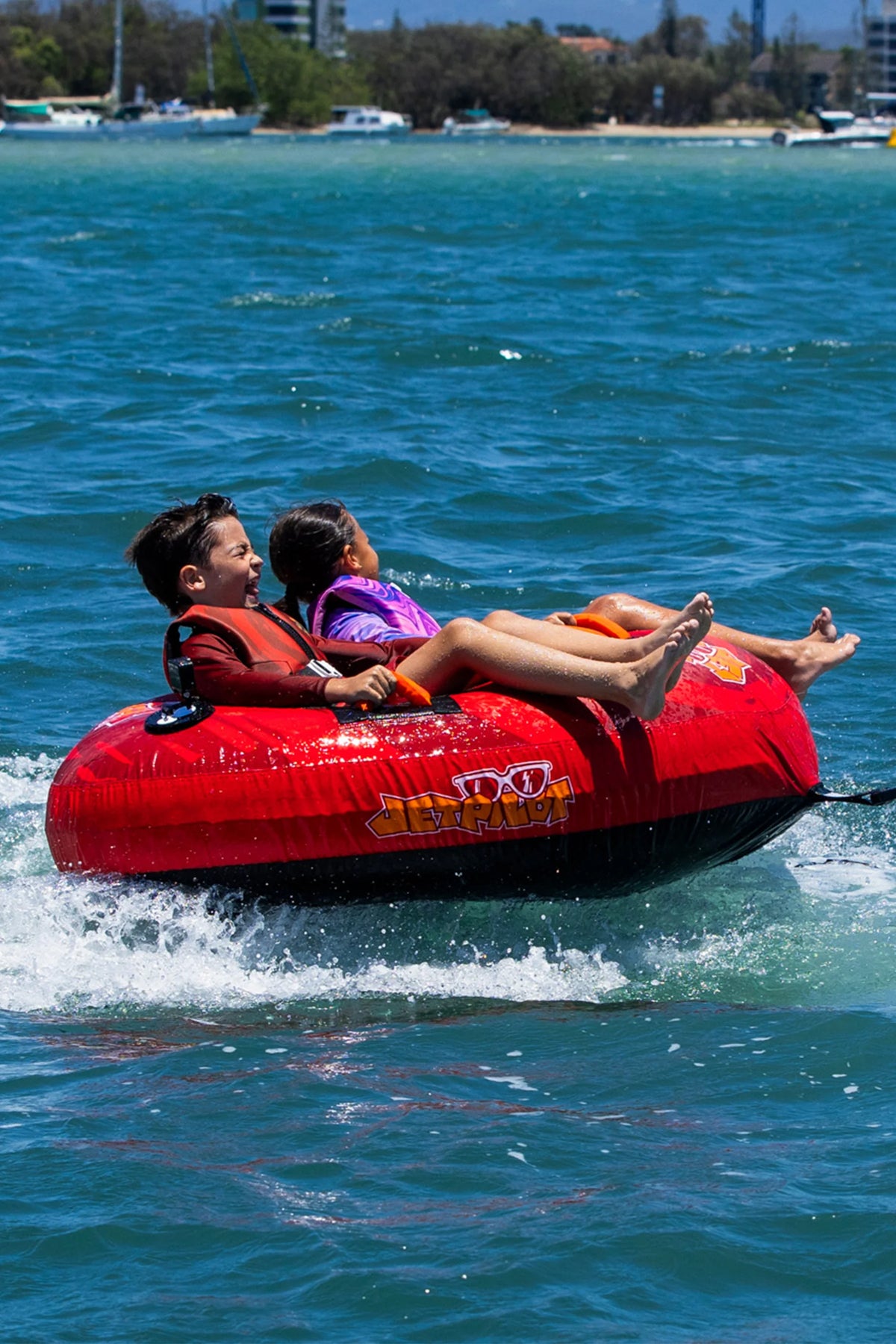 Jetpilot Whizzer 2 Person Ski Tube - Red/Orange