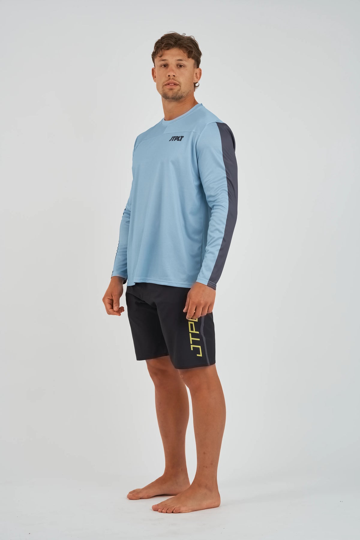 Jetpilot Venture Mens Long Sleeve Hydro Tee - Steel Blue