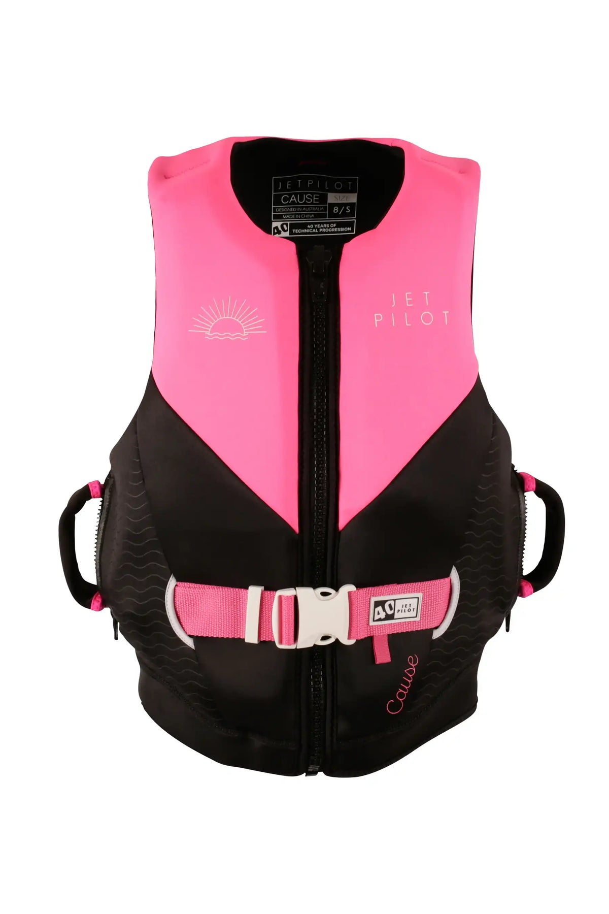 Front of the Pink Cause Ladies with the hidden Supergrip handles pulled out at each side