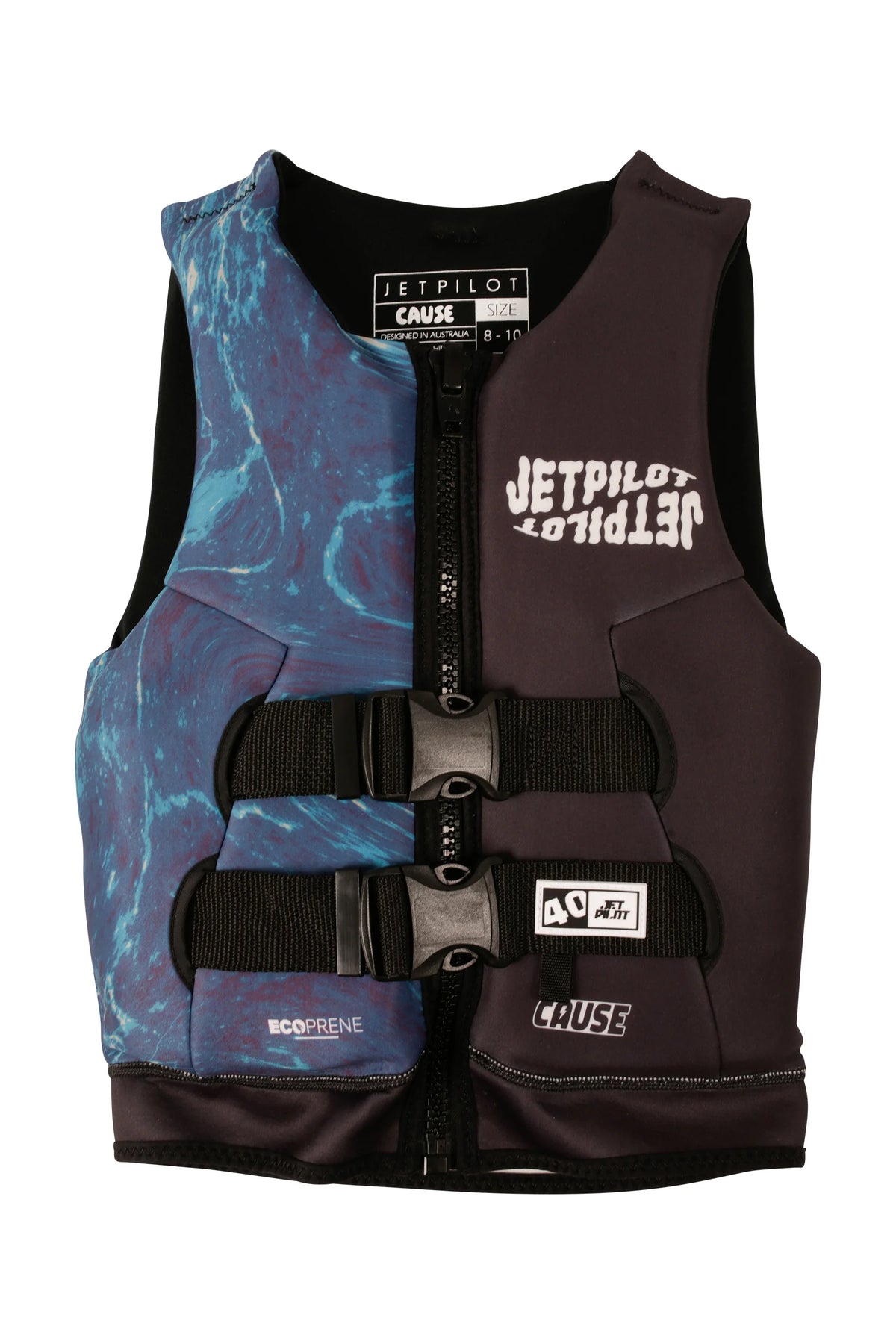 Jetpilot Cause Boys Life Jacket - Black/Blue
