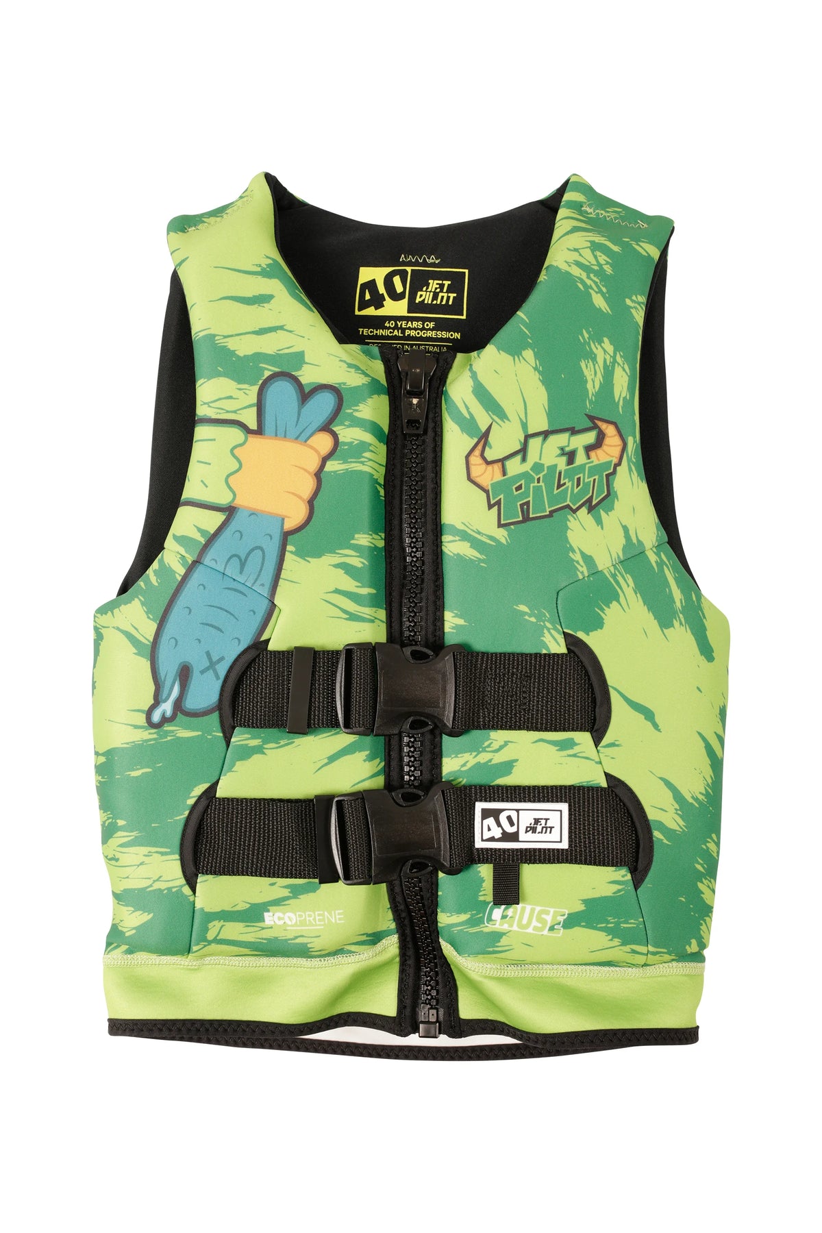 Jetpilot Cause Boys Life Jacket - Green