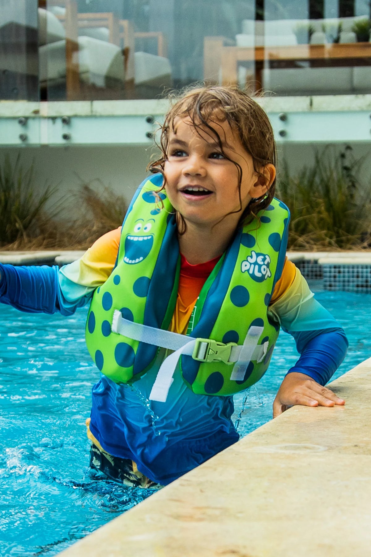 Jetpilot Paddle Pal Splash Kids Life Jacket - Green