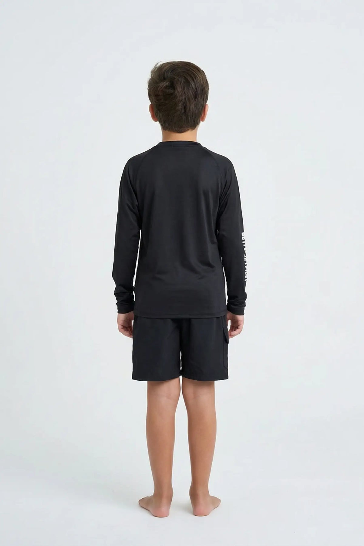Jetpilot Youth Boys Long Sleeve Hydro Tee - Black