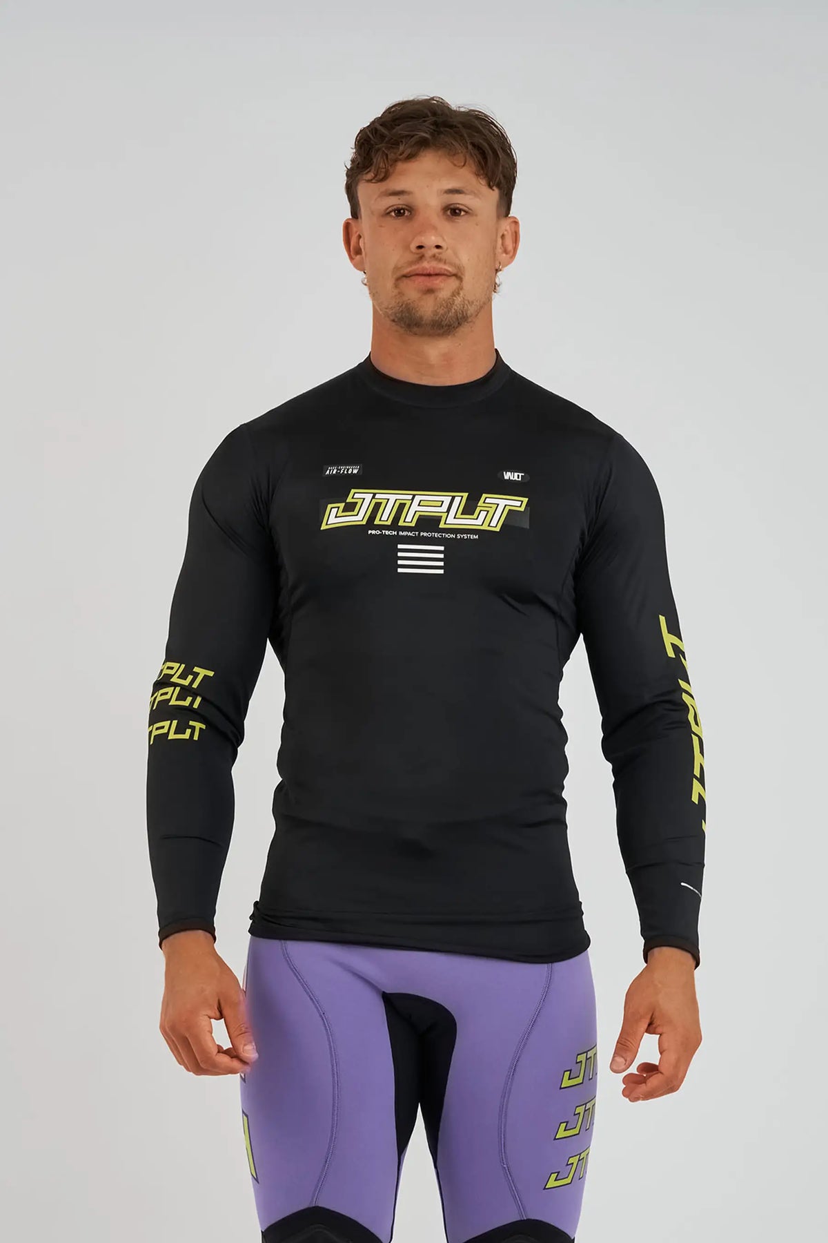 Jetpilot Vault Mens Long Sleeve Rashie - Black