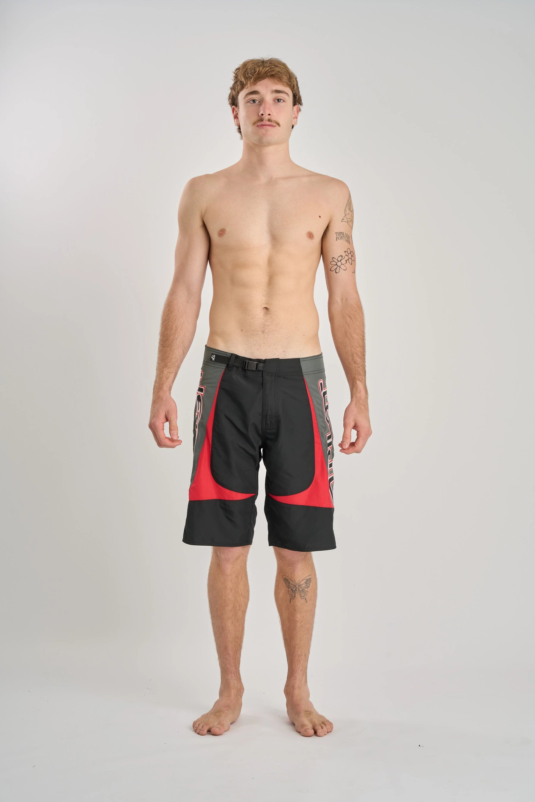 Jetpilot Moto Boardshort - Black/Red 5