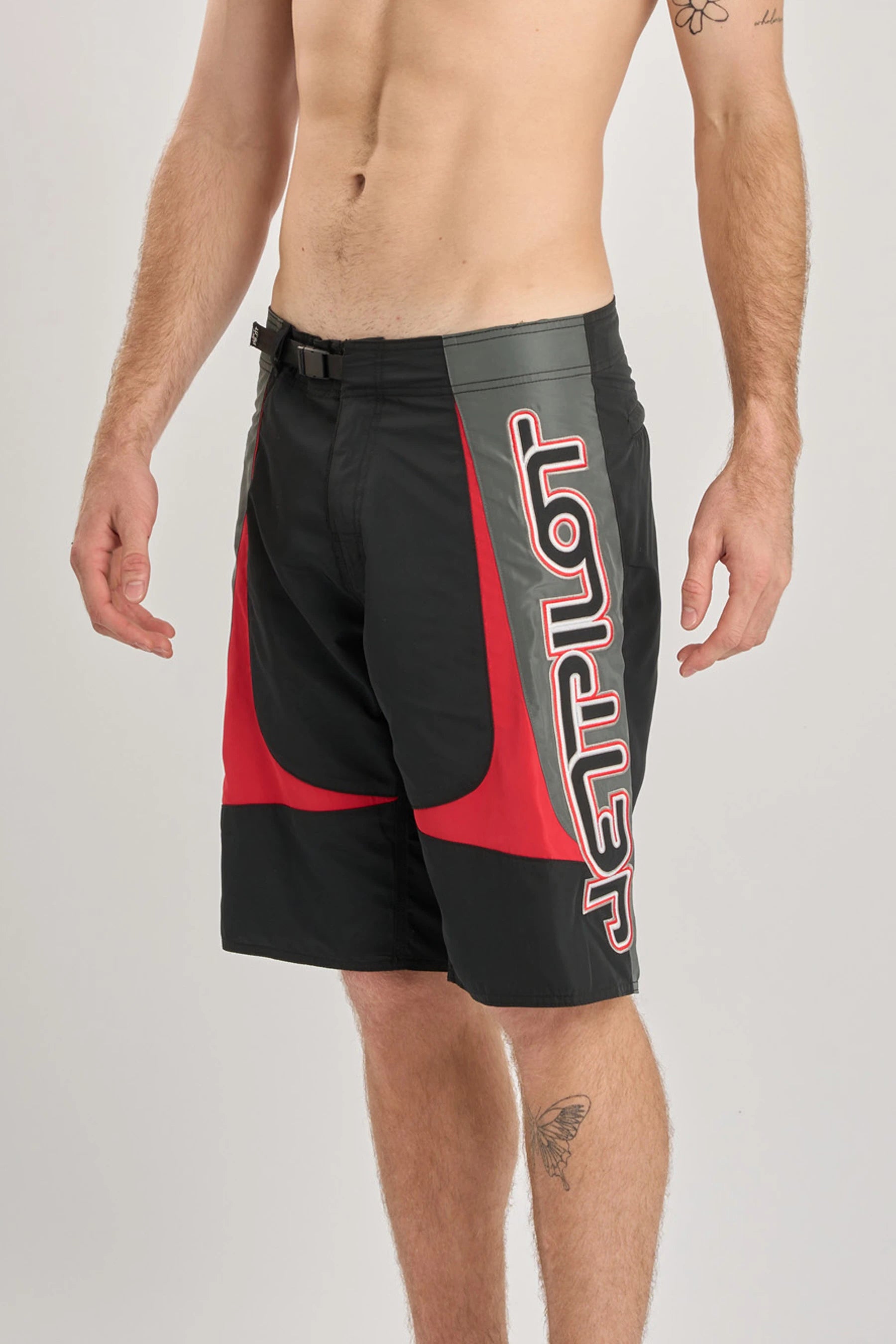 Jetpilot Moto Boardshort - Black/Red 3