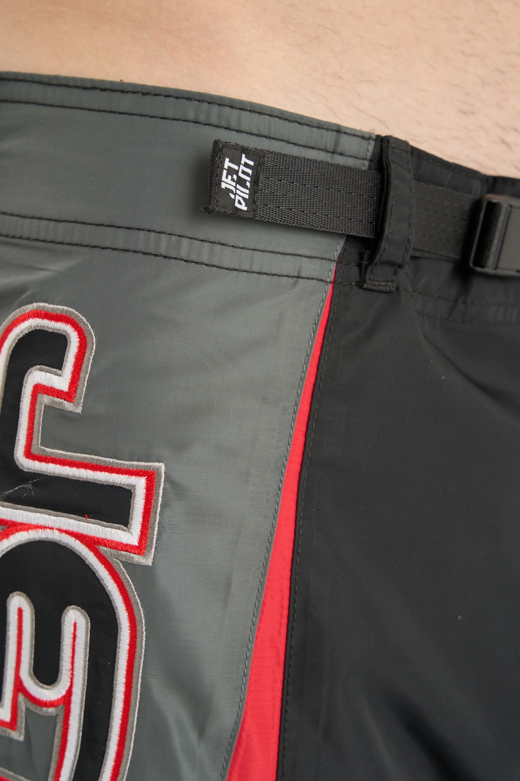 Jetpilot Moto Boardshort - Black/Red 7
