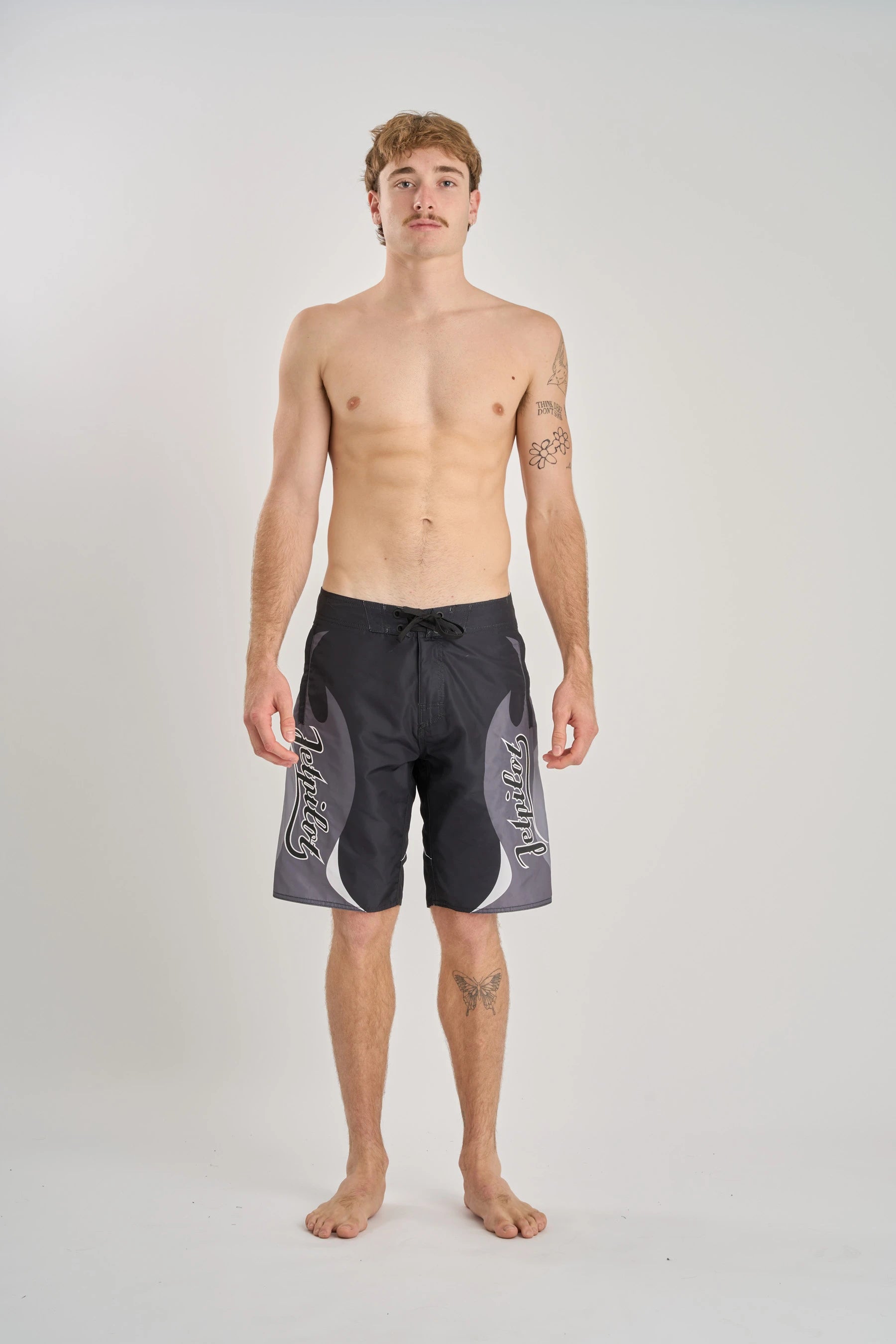 Jetpilot Hardcore Boardshort - Black/White 5