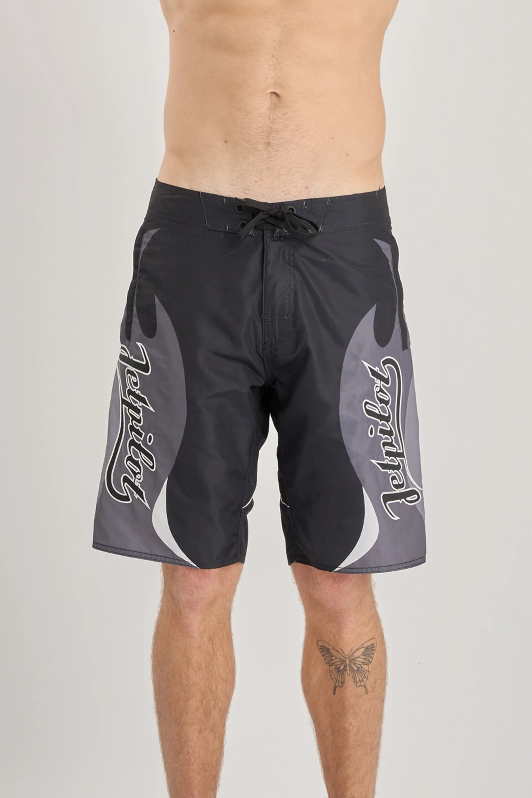 Jetpilot Hardcore Boardshort - Black/White